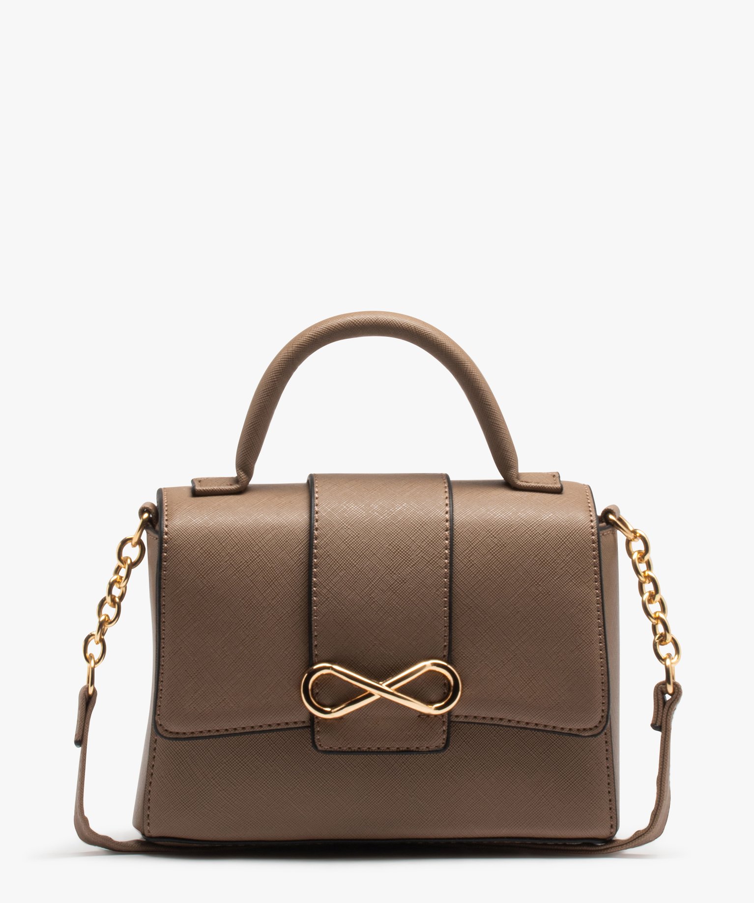 sac besace compact a bandouliere chaine brun sacs bandouliere
