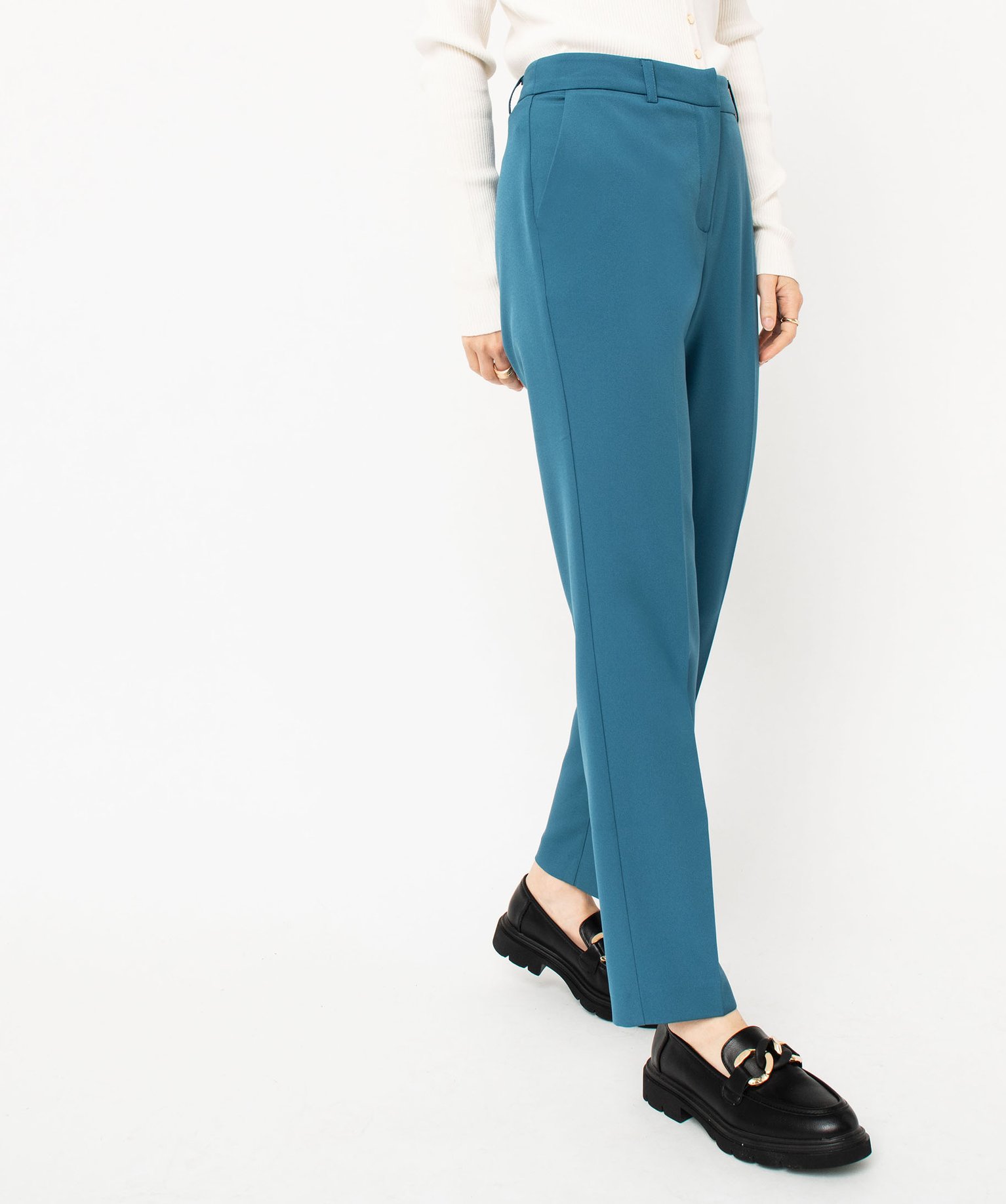 pantalon de tailleur femme bleu pantalons