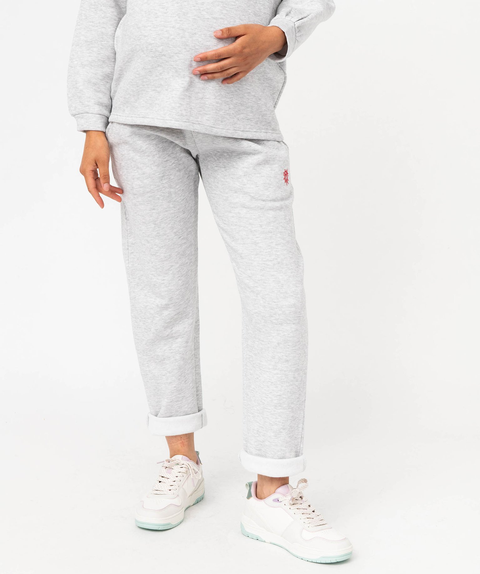 pantalon de jogging femme special maternite gris femme