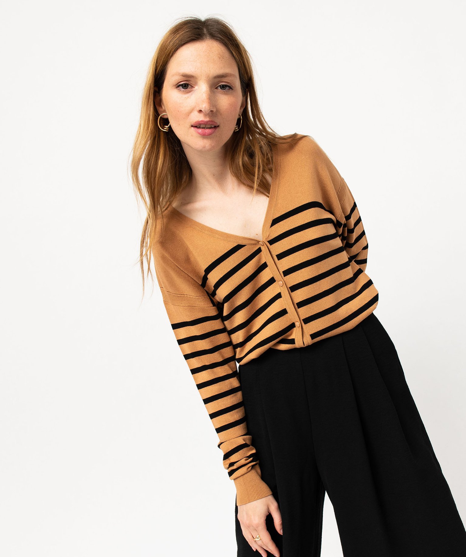Gilet rayé femme deals