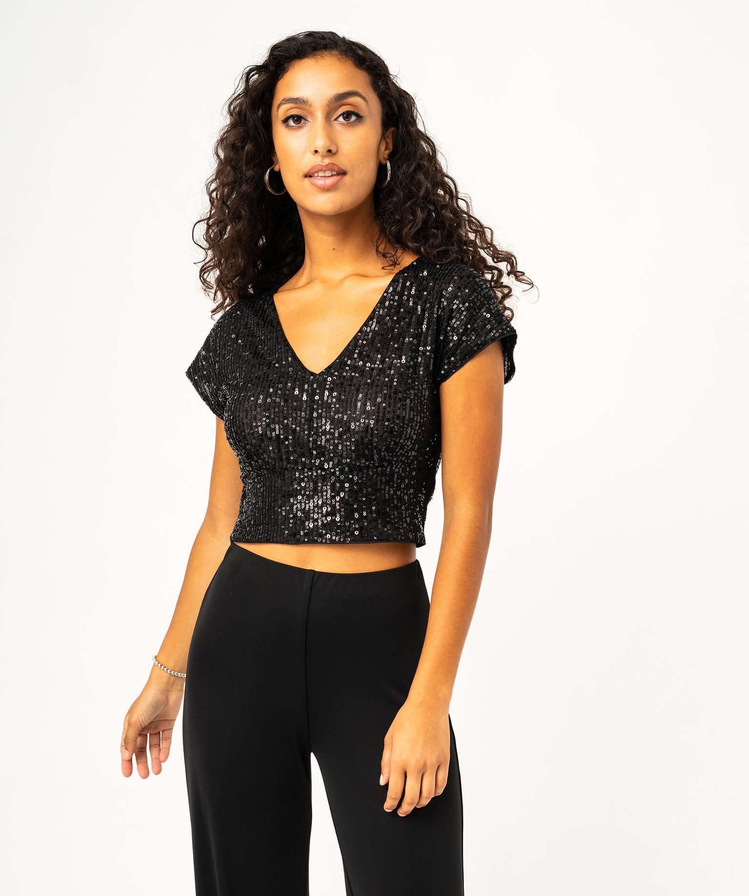 T shirt sequin femme hotsell
