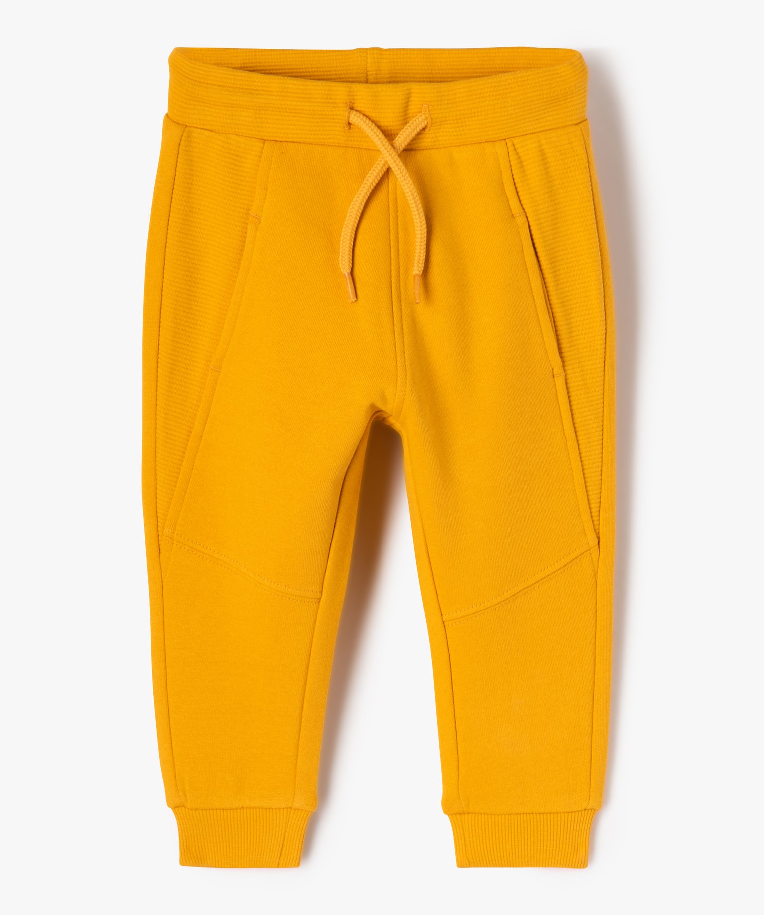 pantalon de jogging bebe garcon avec poches fantaisie jaune joggings bebe