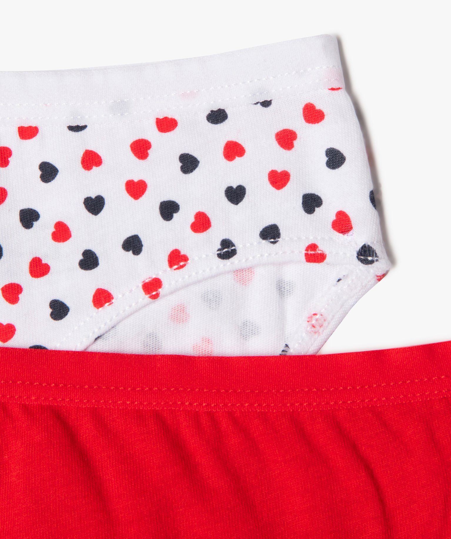 shorties avec motifs coeurs fille lot de 3 multicolore fille GEMO