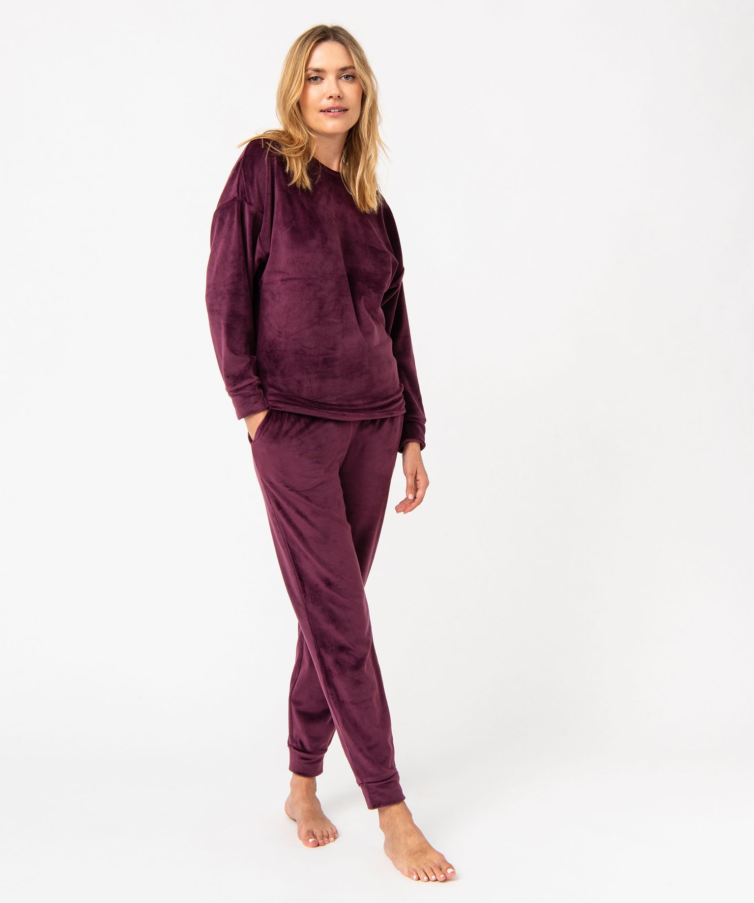 Pyjama femme velours hotsell