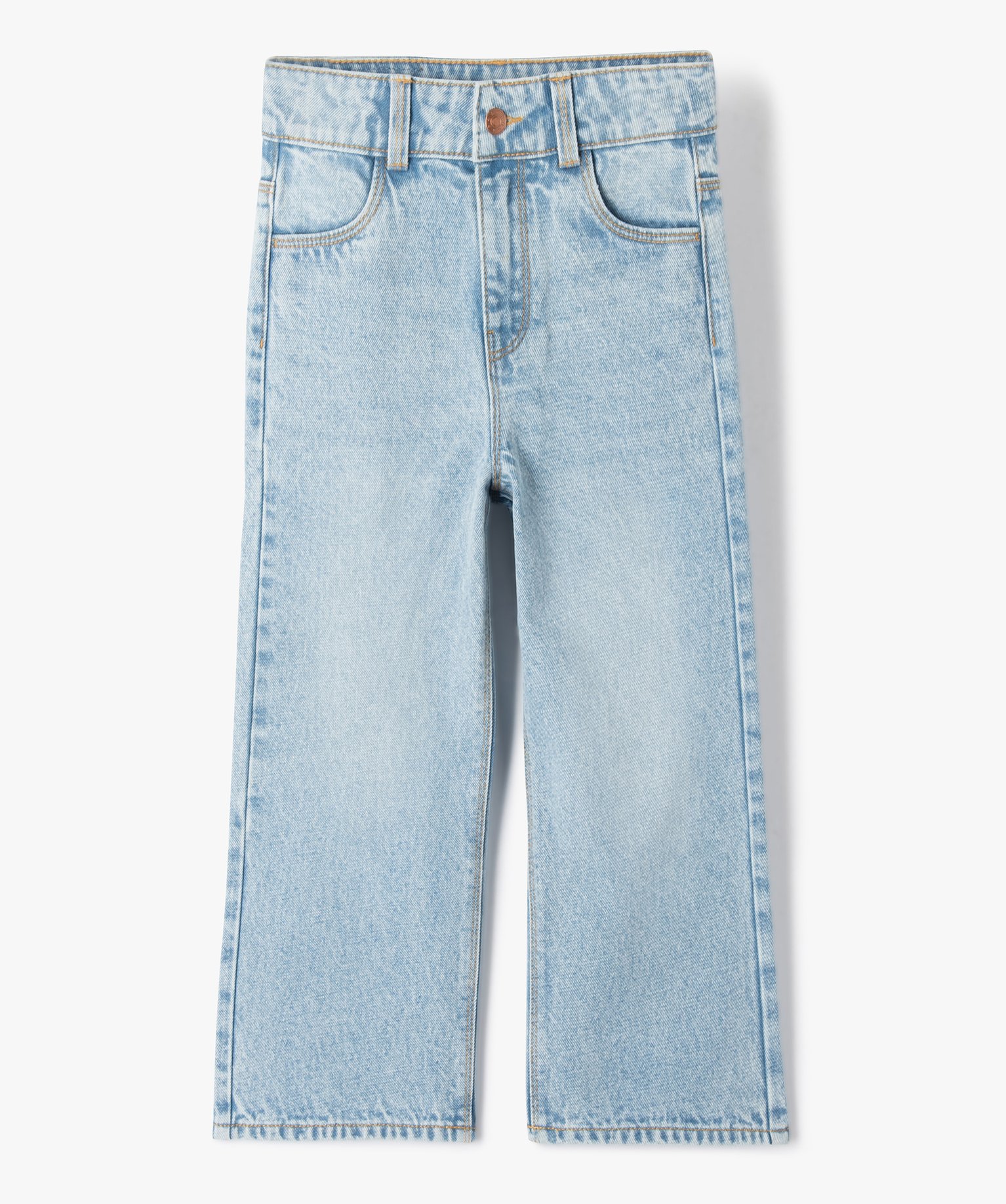jean large taille haute fille bleu jeans