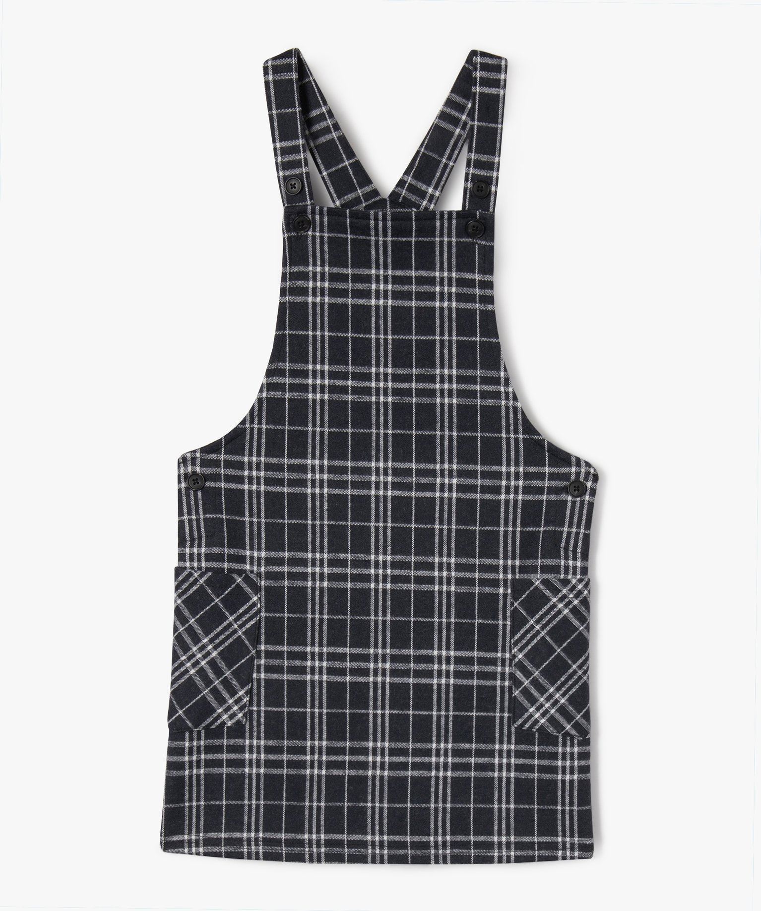 robe salopette a carreaux fille gris robes et jupes