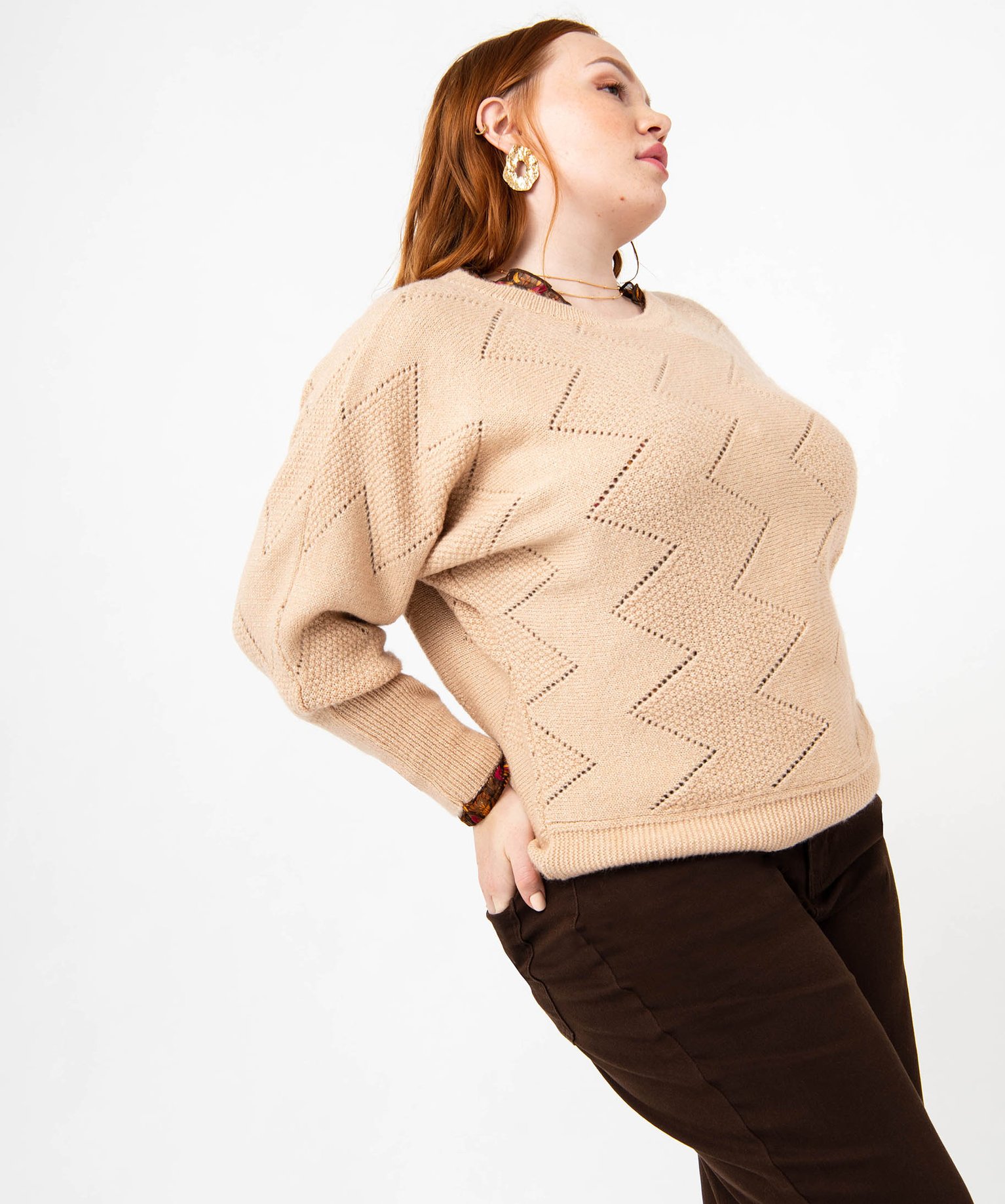 Pull chauve souris grande taille best sale