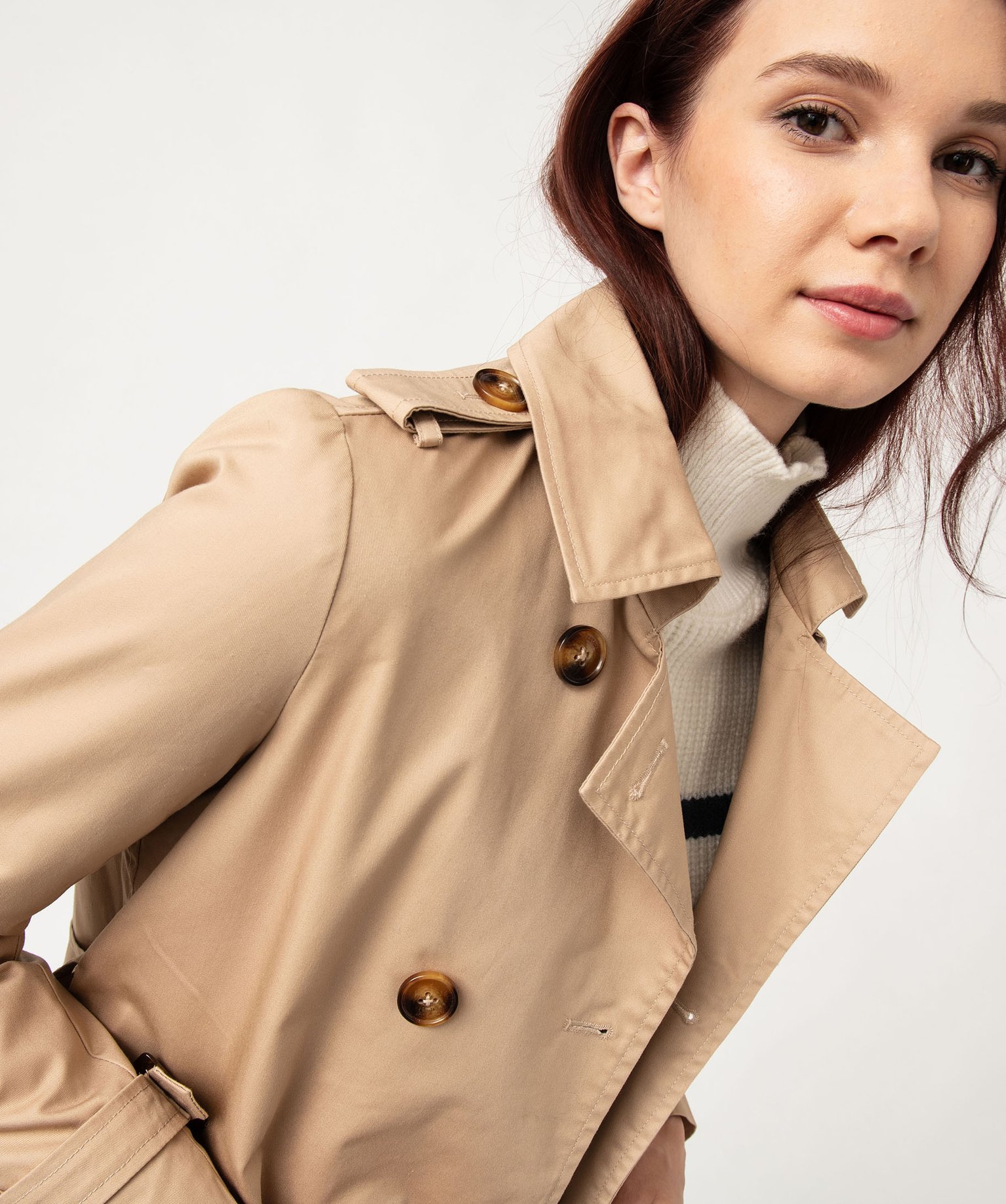 Trench mi long femme new arrivals