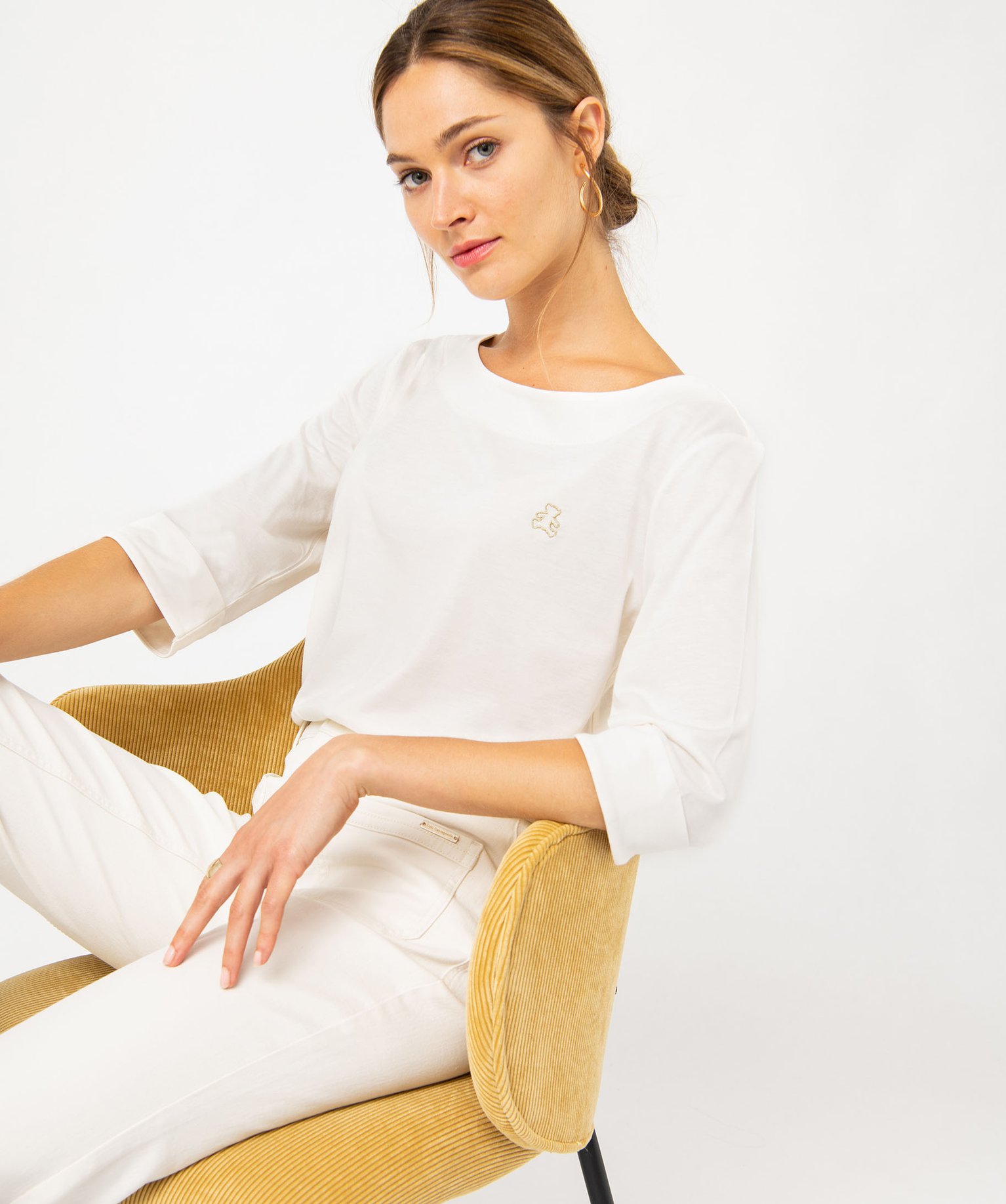 Tee shirt femme online col bateau