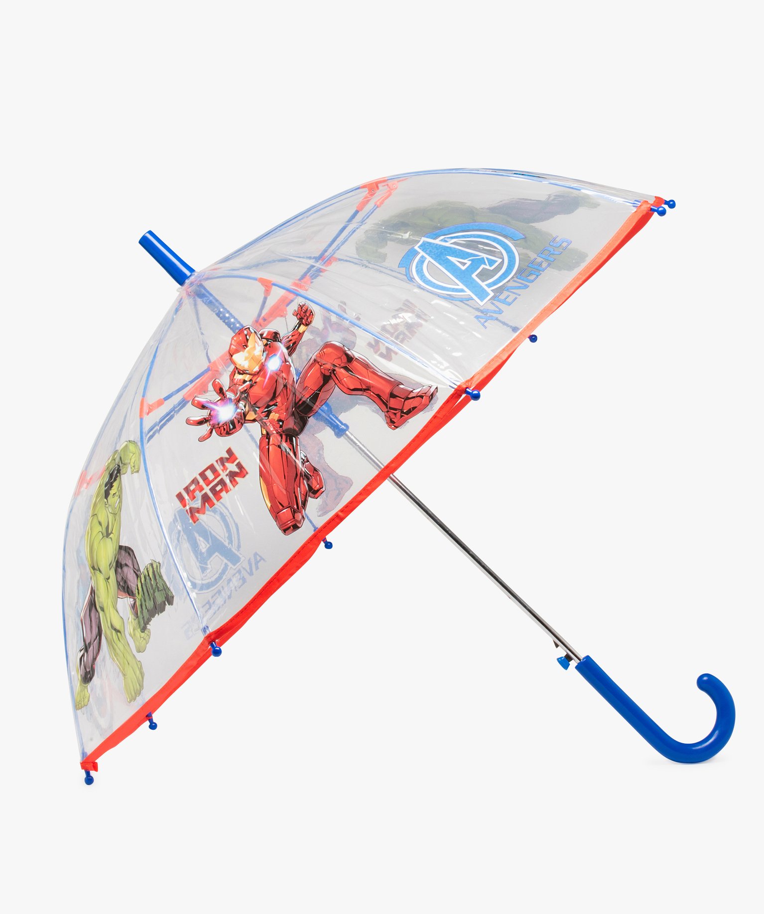 parapluie enfant a motifs avengers - marvel bleu