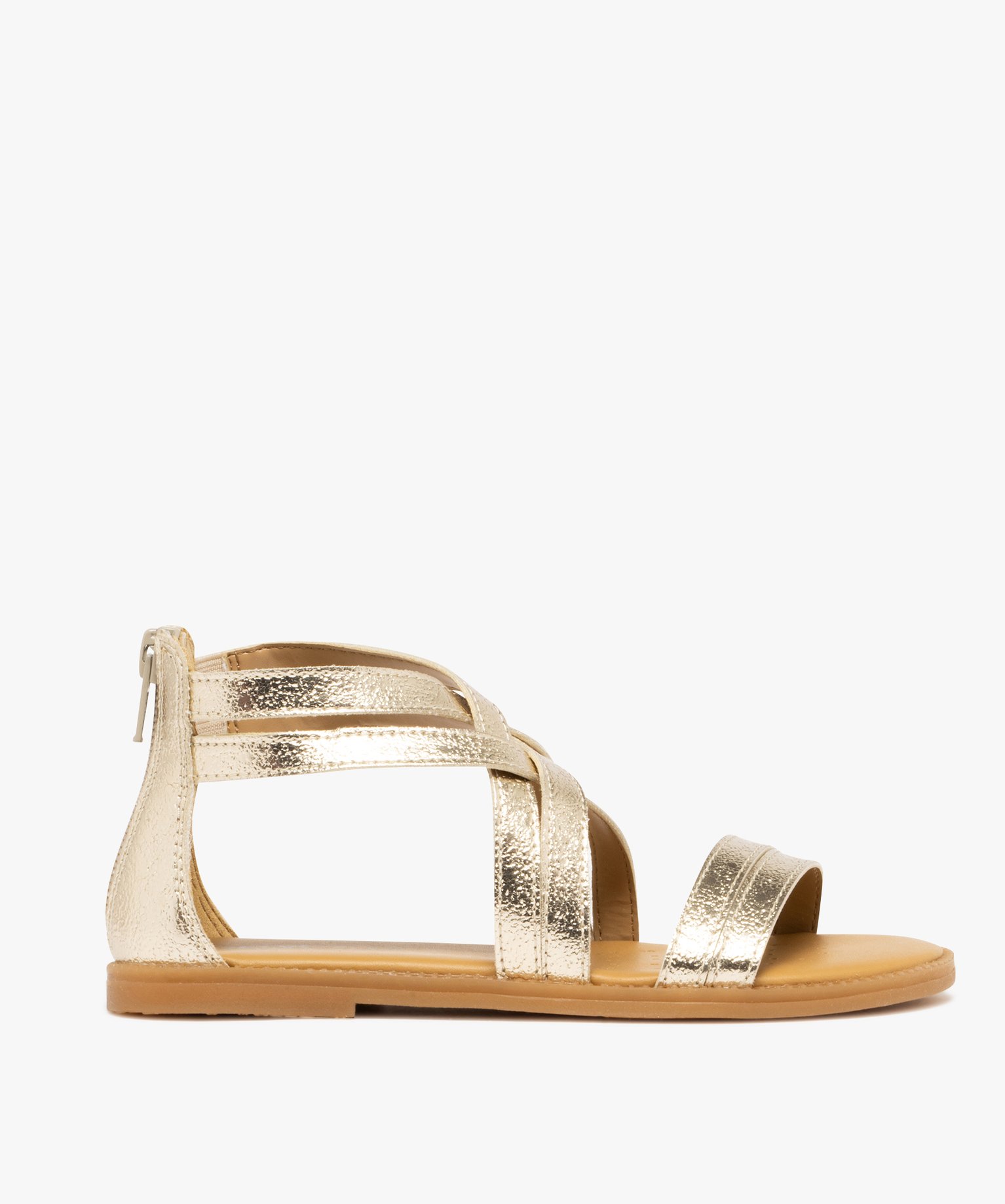 sandales fille multibrides metallisees a talon ferme geox multicolore sandales et nu pieds fille GEMO