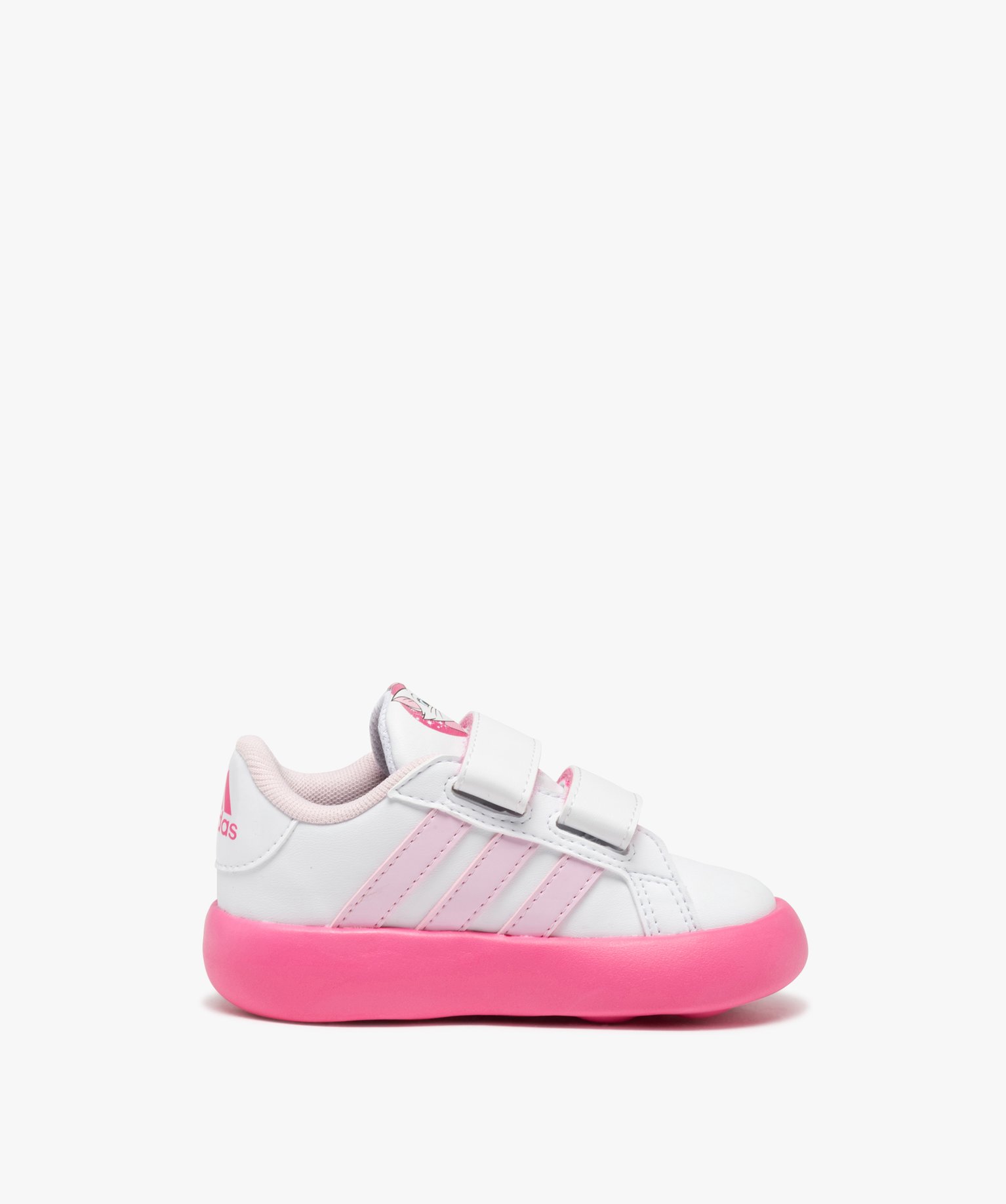 baskets bebe fille bicolores aristochats a double scratch avec semelle souple adidas blanc chine baskets et tennis bebe GEMO