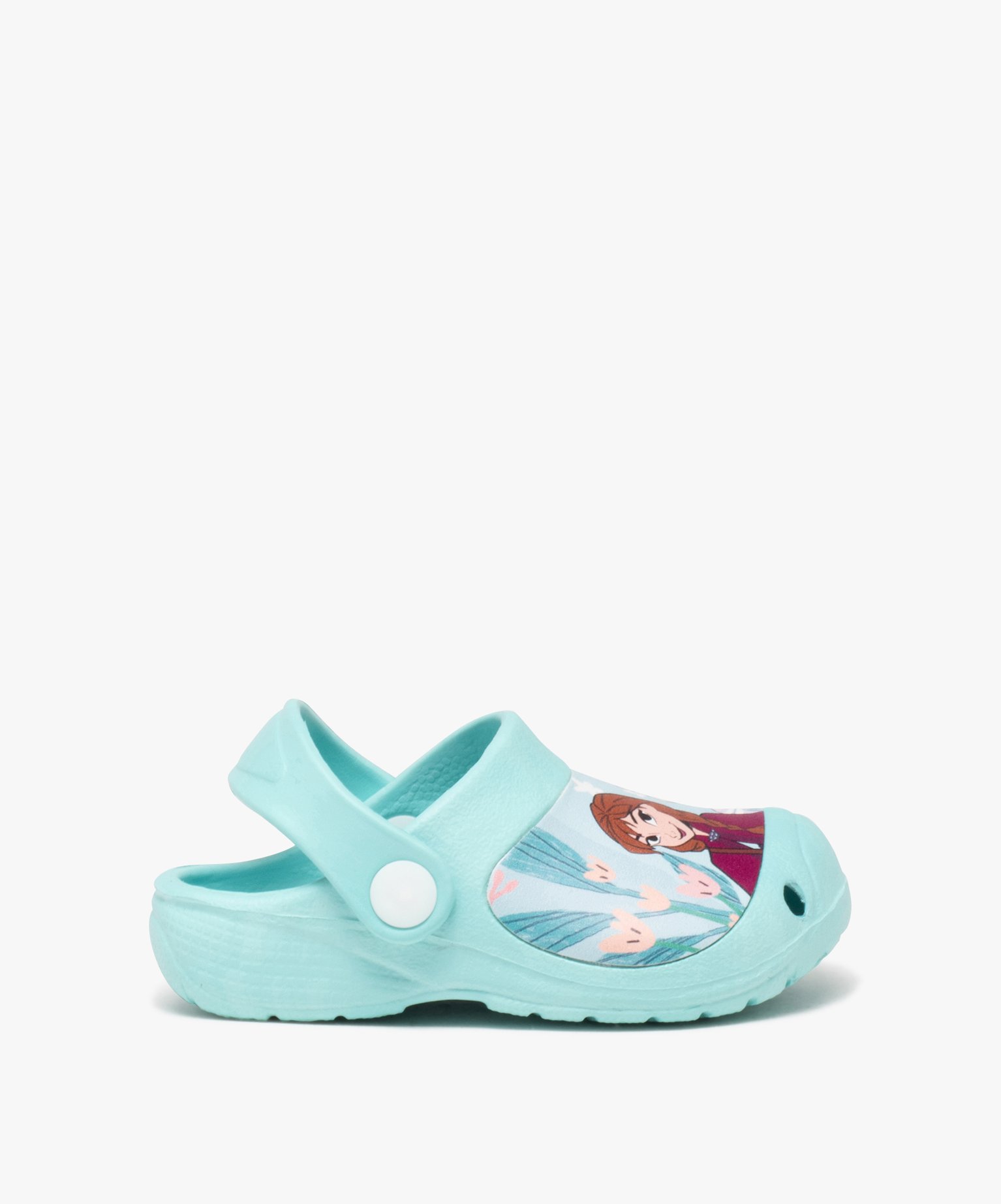 sabots souples a bride talon et semelle epaisse reine des neiges disney bleu fille GEMO