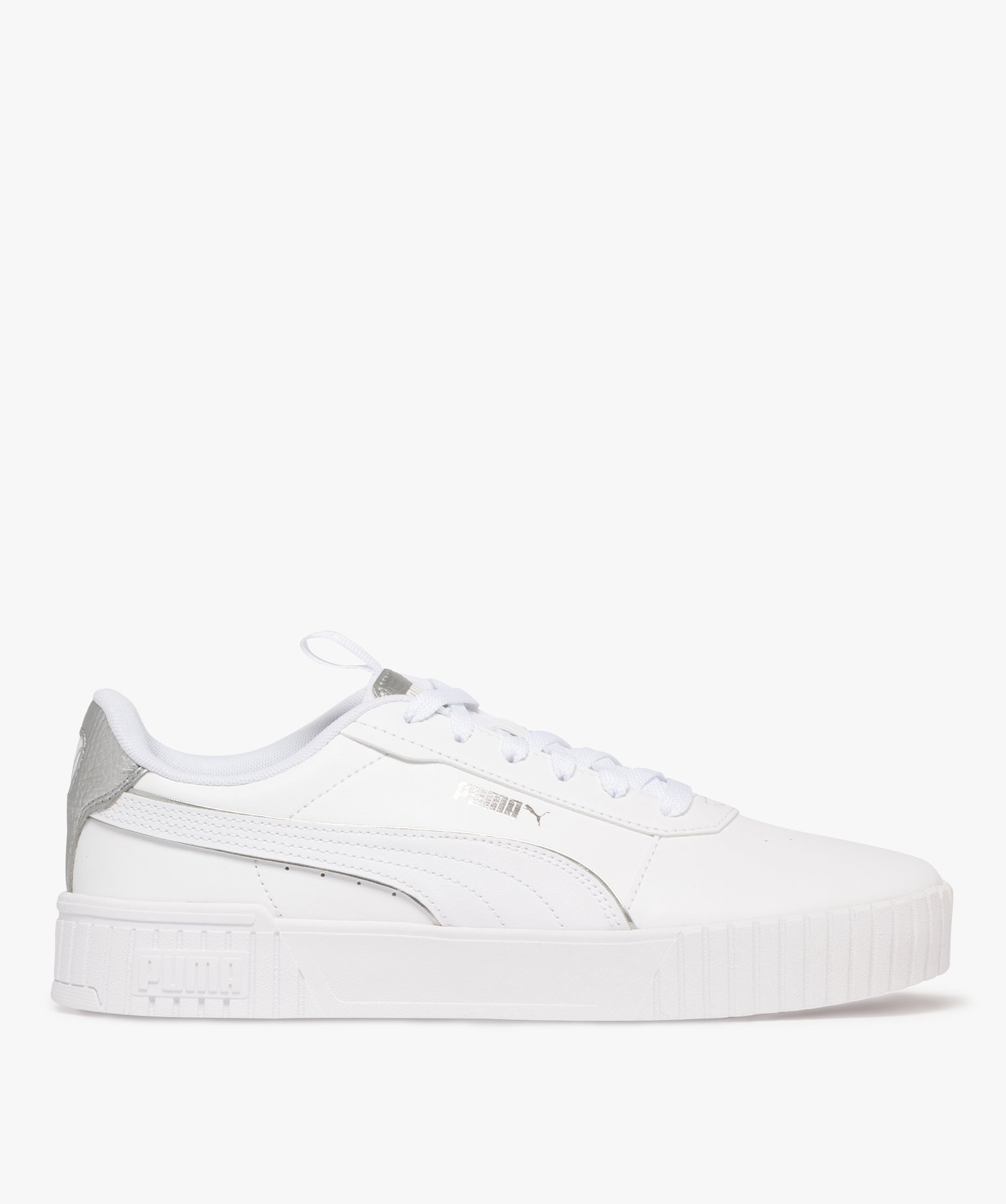 baskets femme a semelle epaisse rainuree puma blanc baskets et tennis femme GEMO