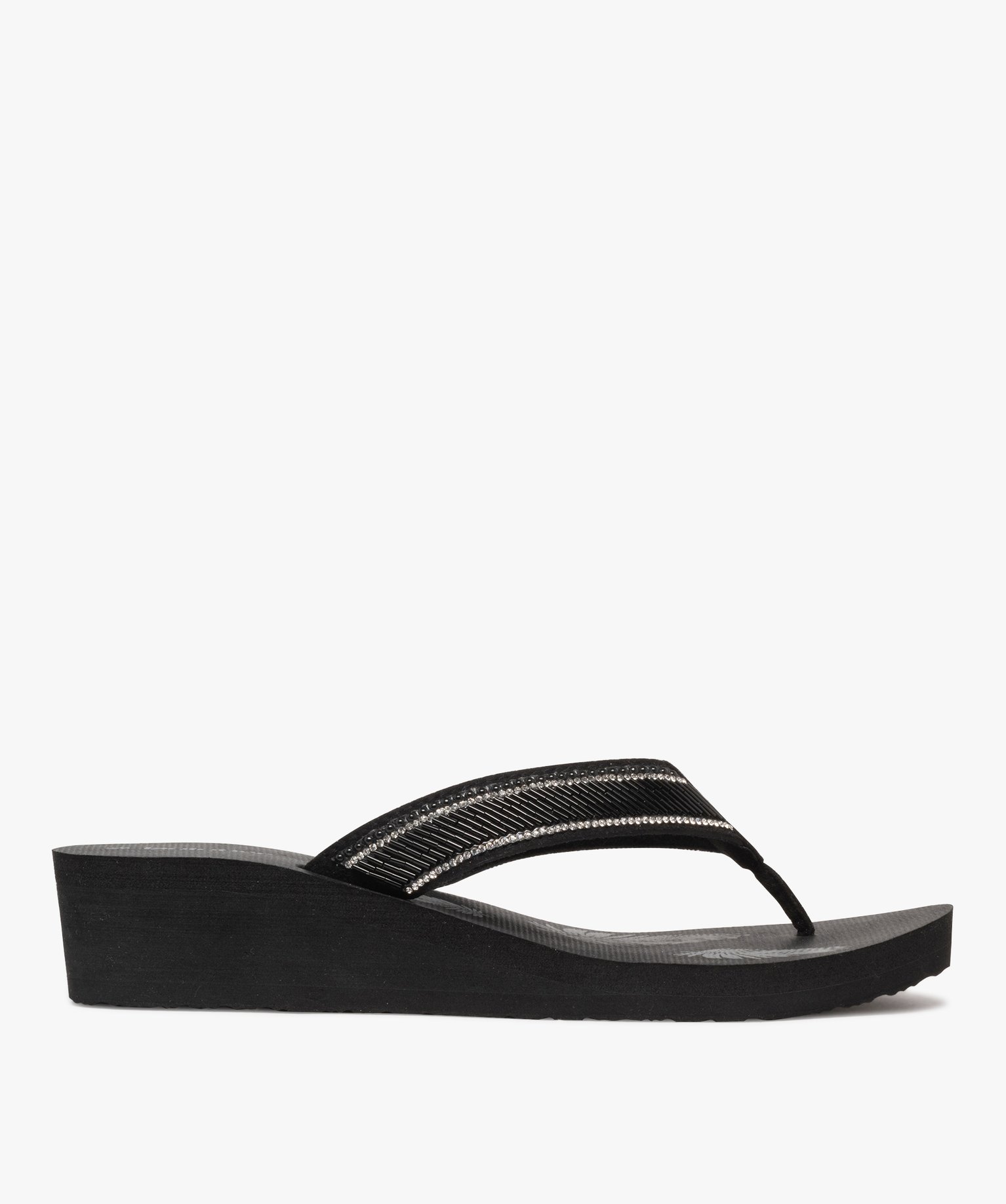 Tongs compensées femme new arrivals