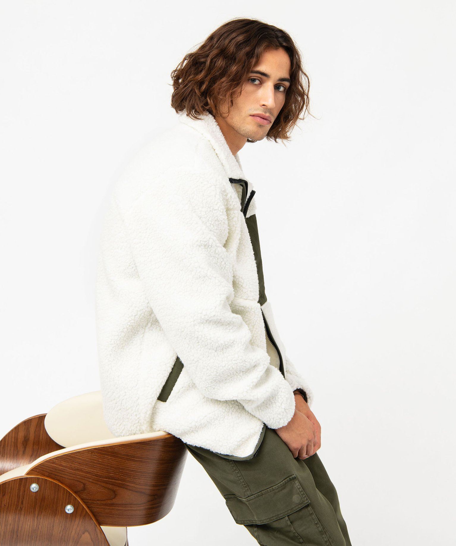 pantalon cargo coupe regular homme vert pantalons