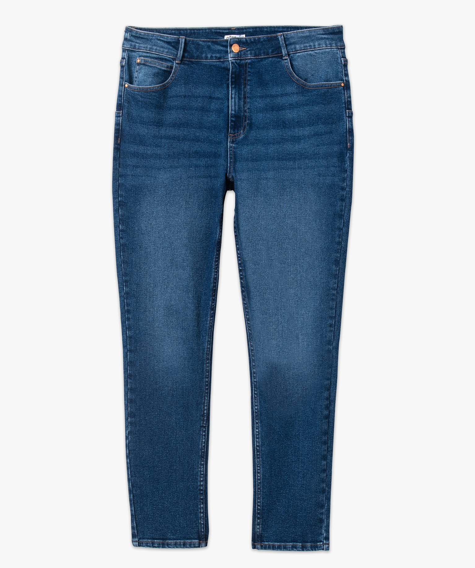 jean slim stretch taille normale femme grande taille bleu pantalons et jeans femme GEMO