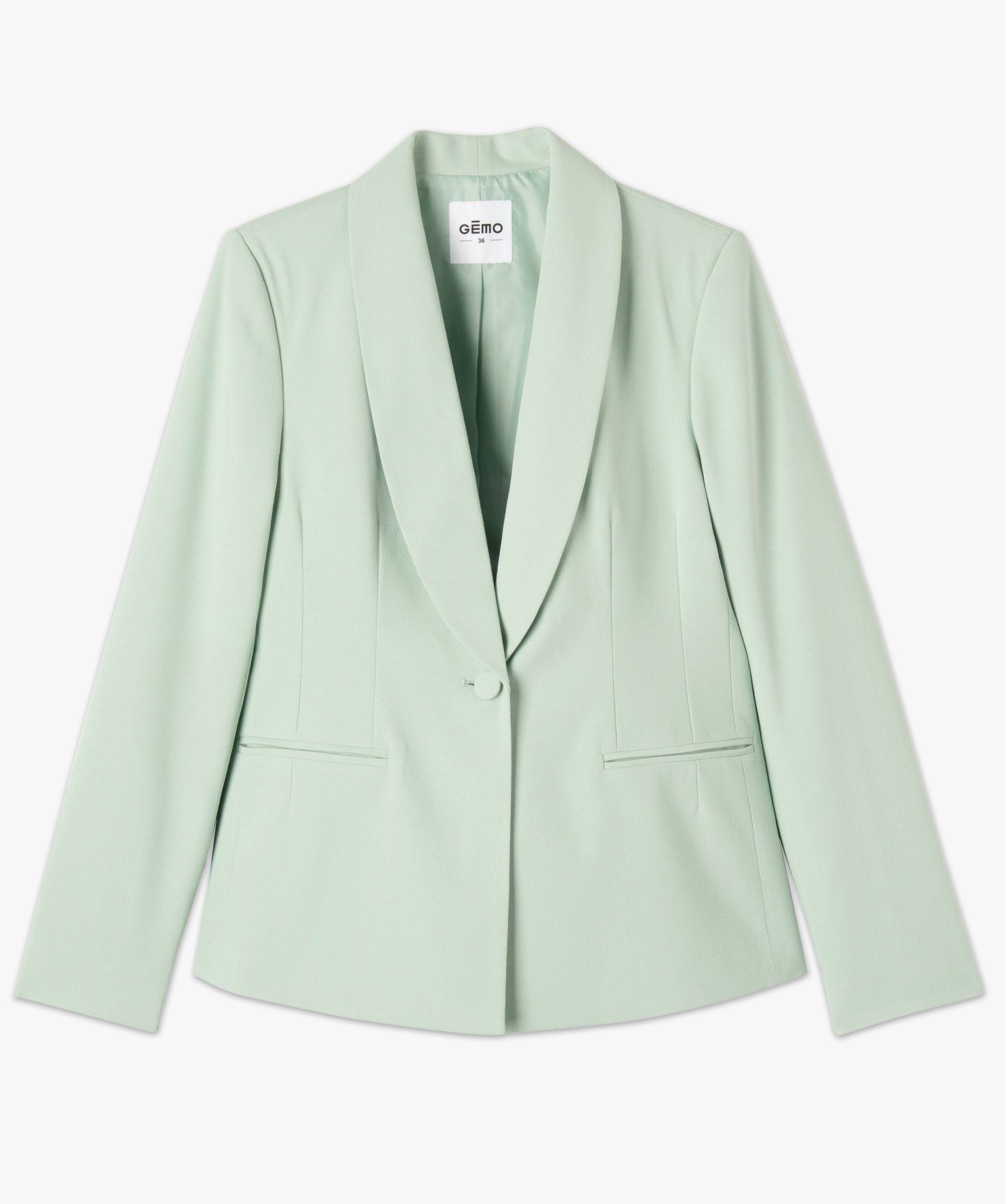 veste de tailleur 1 bouton femme vert vestes femme | GÉMO