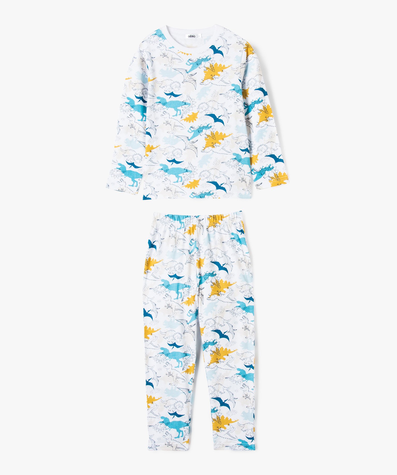 pyjama en coton avec motifs dinosaures garcon imprime