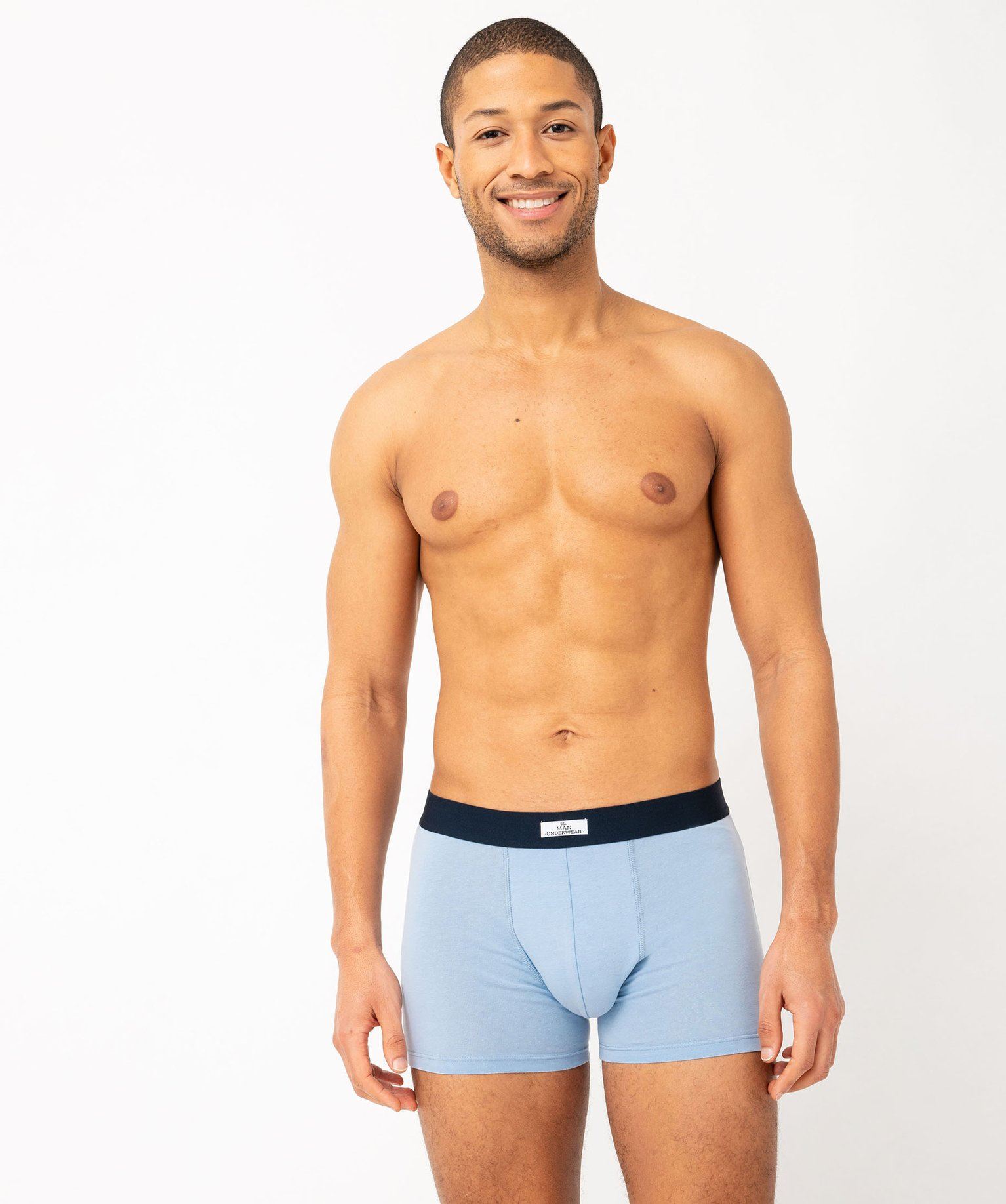 Fm London Boxers Pour Homme Lot De 10 Unicolore Slim Coton Tissu élastique Sous-vêtements Basic, Bleu/Blanc, XL Boxer Homme Coton
