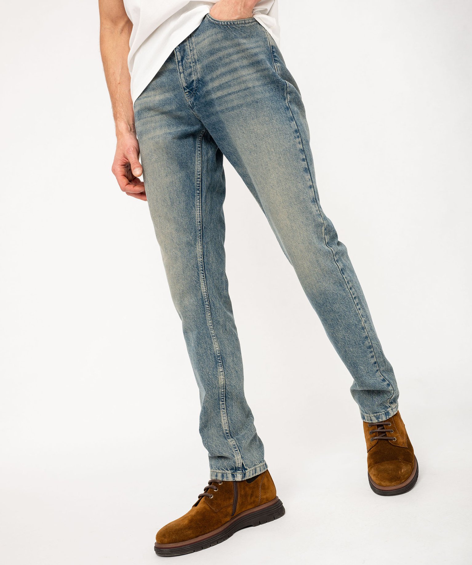 jean straight aspect use homme gris jeans homme GEMO