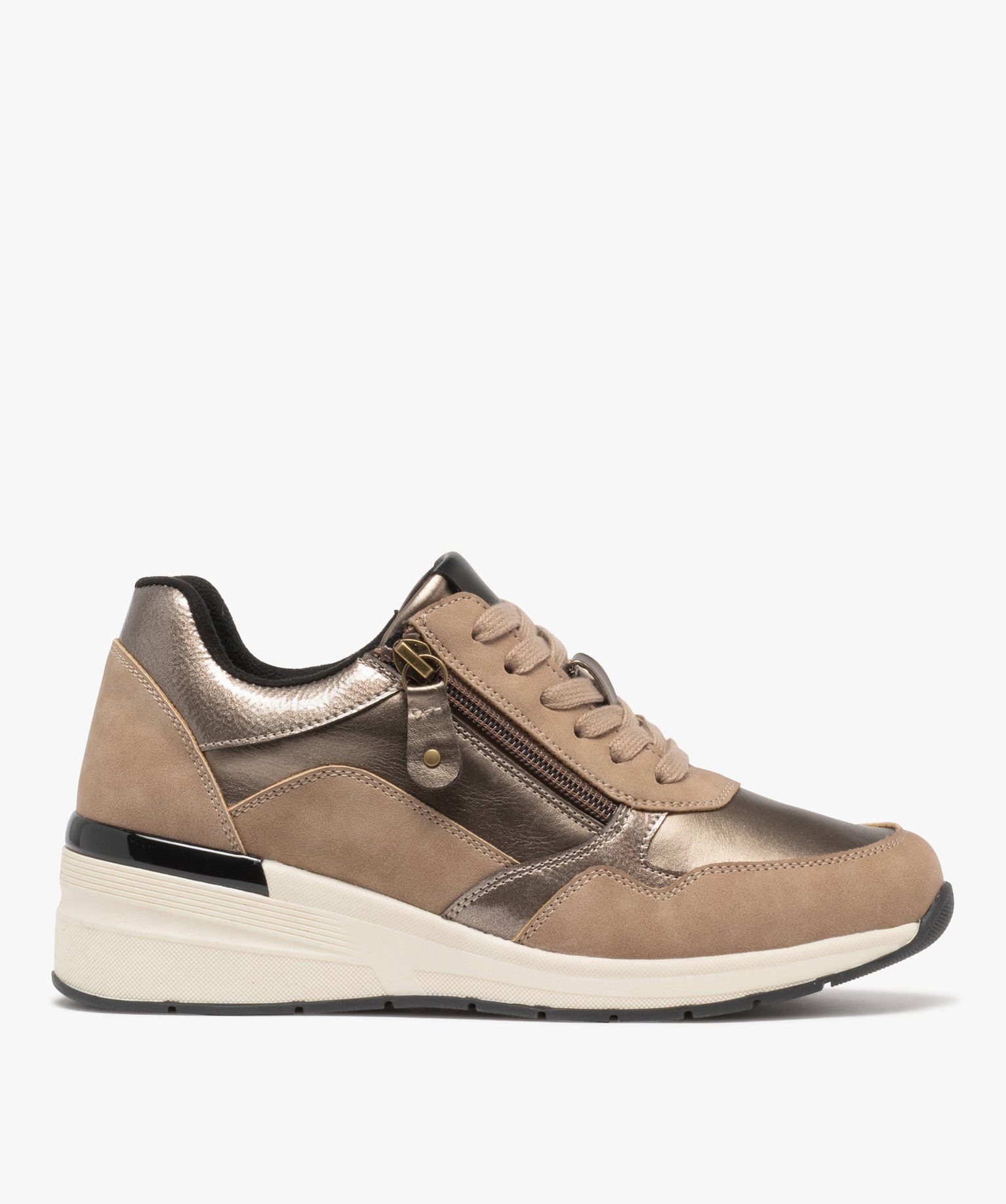 Baskets Femme Pointes Ouvertes Brodées - Taille 39 - Talon Compensé 3 Cm - Chaussons D'été Confortables Et Faciles à Enfiler