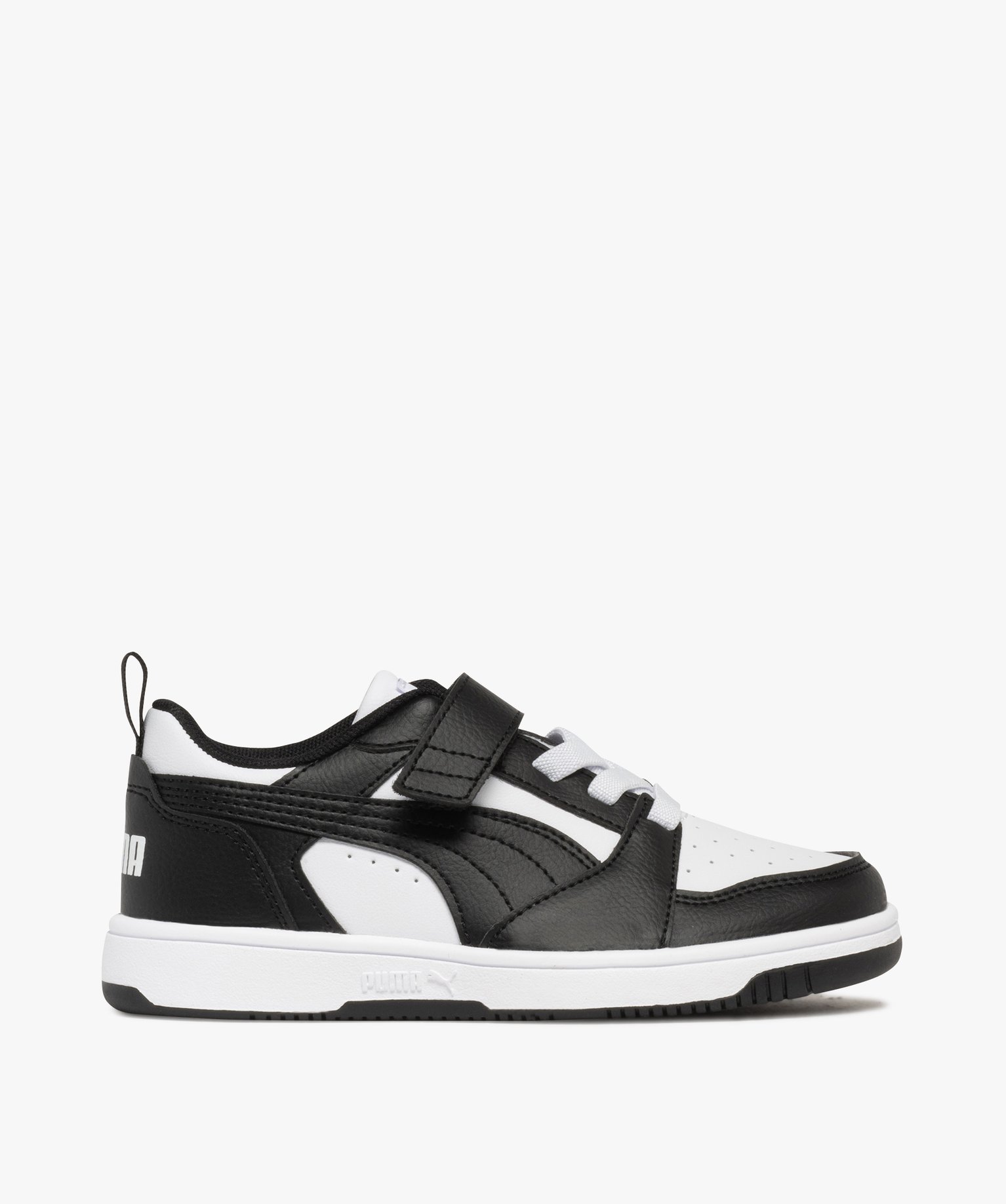 baskets garcon avec scratch et lacets elastiques rebound v6 puma blanc chine baskets garcon GEMO