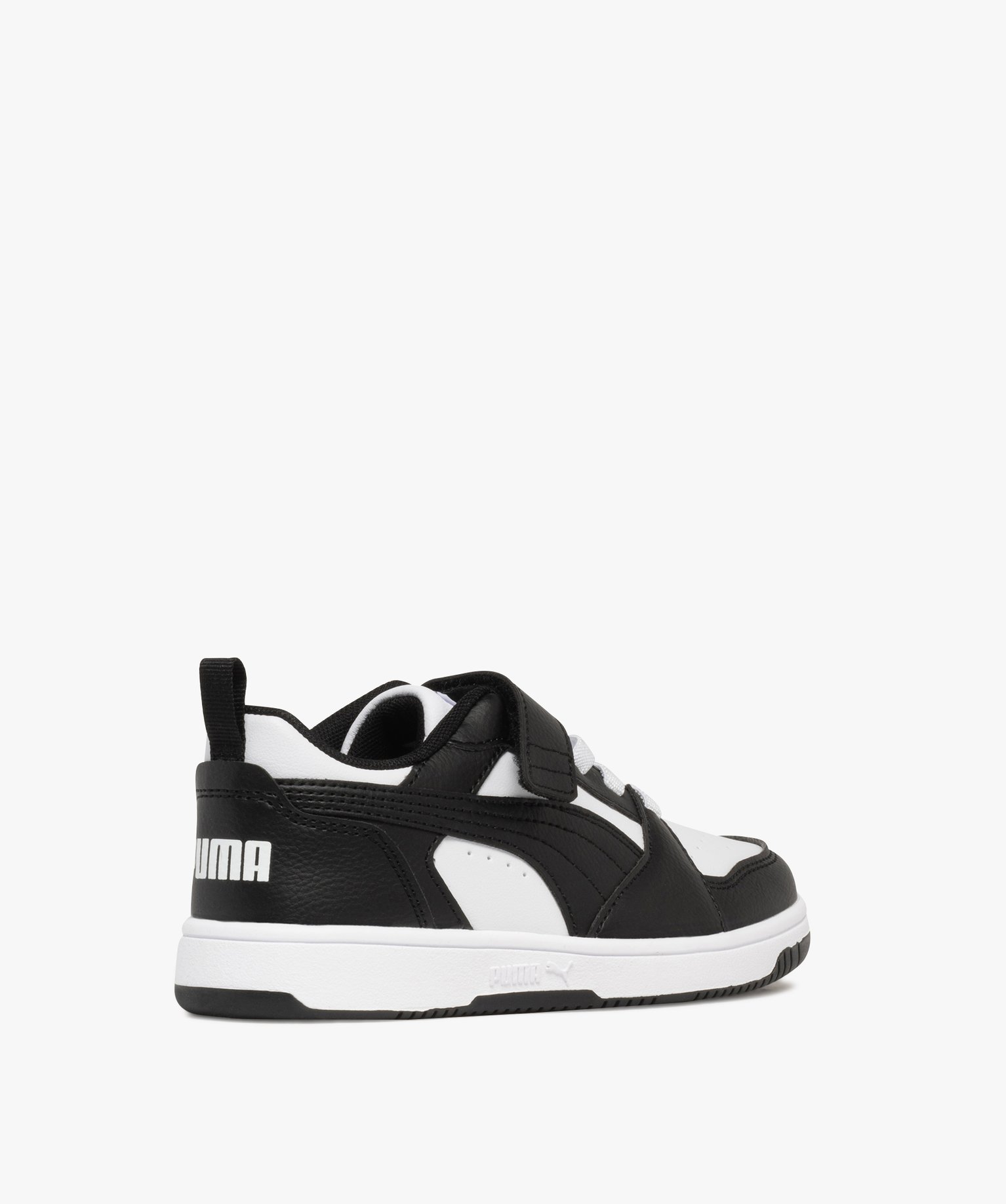 baskets garcon avec scratch et lacets elastiques rebound v6 puma blanc chine baskets garcon GEMO