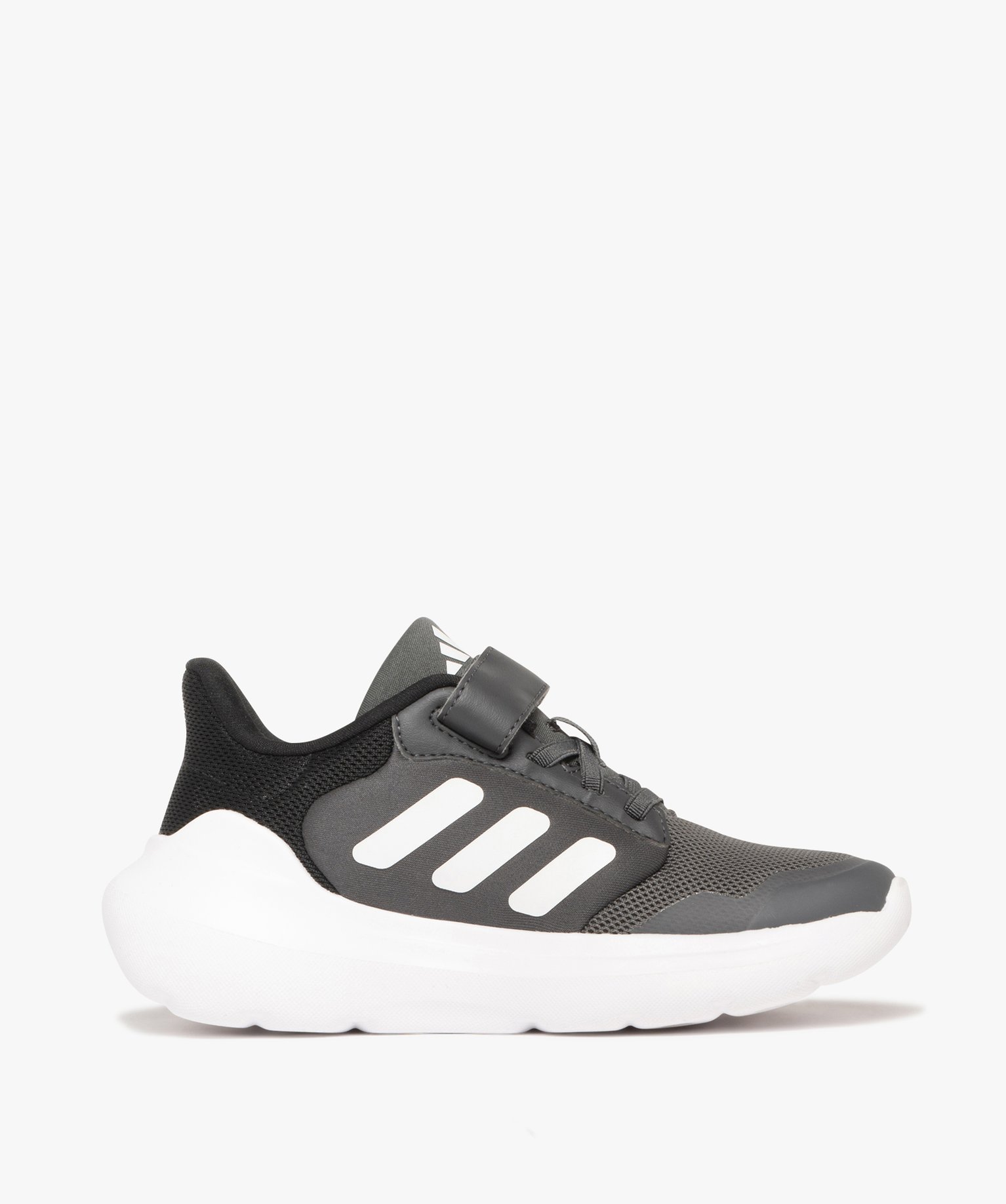 baskets garcon a scratch et a semelle epaisse legeres tensaur run adidas gris standard baskets garcon GEMO