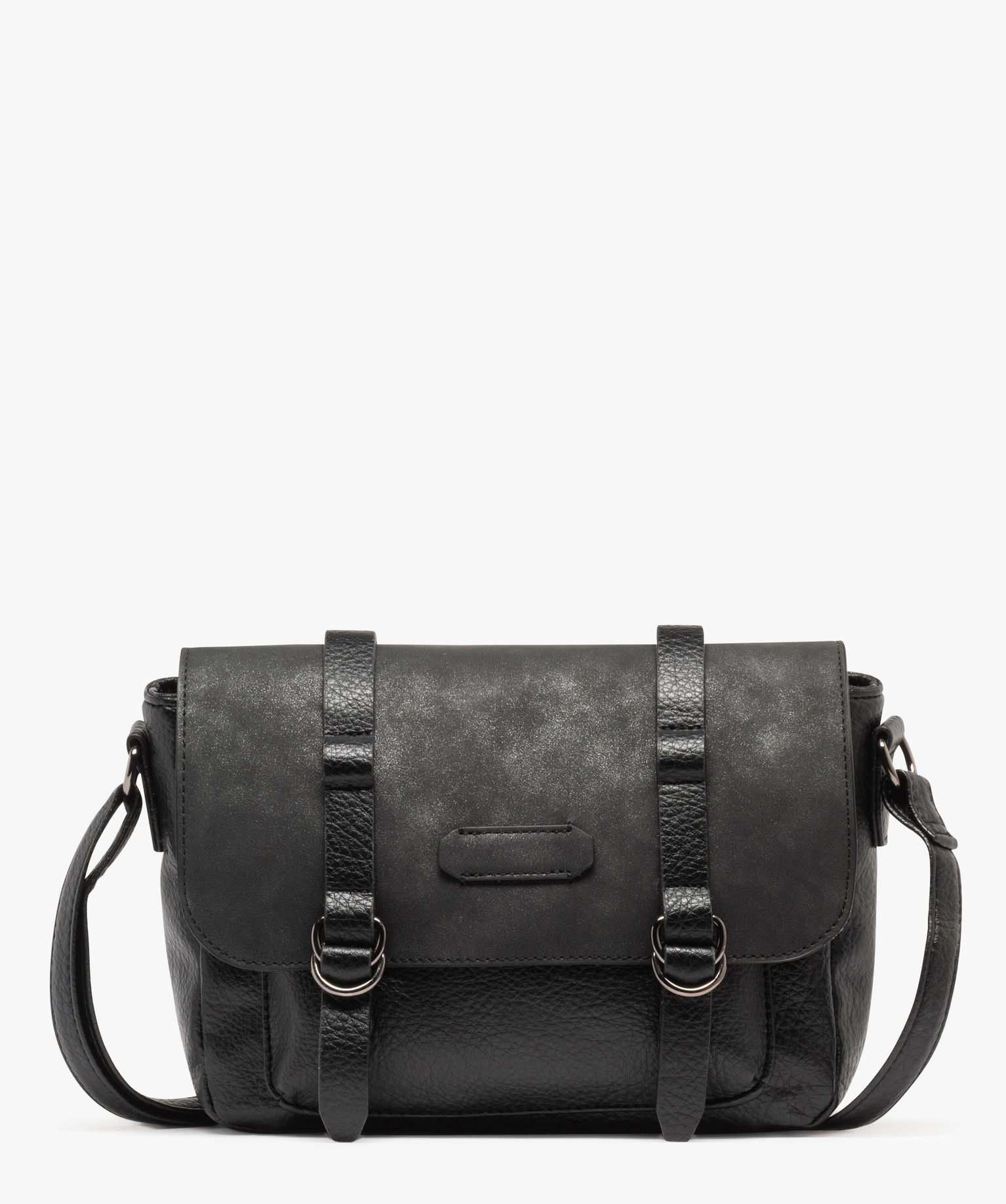 sac besace style cartable femme noir standard sacs bandouliere femme GEMO