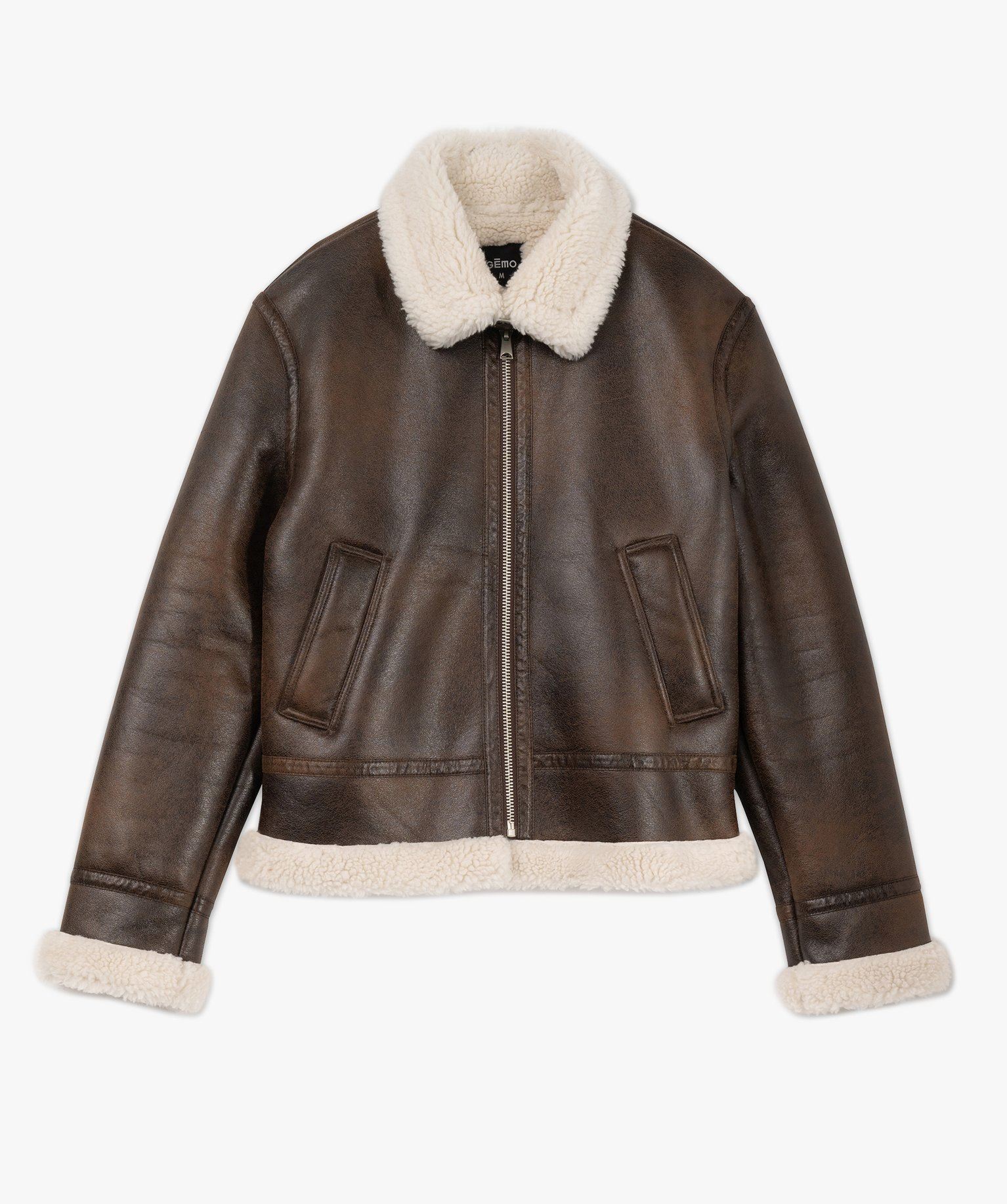 Blouson Homme Style Aviateur - Marron - Taille XL - Neuf Avec étiquettes - Coupe Vent Léger