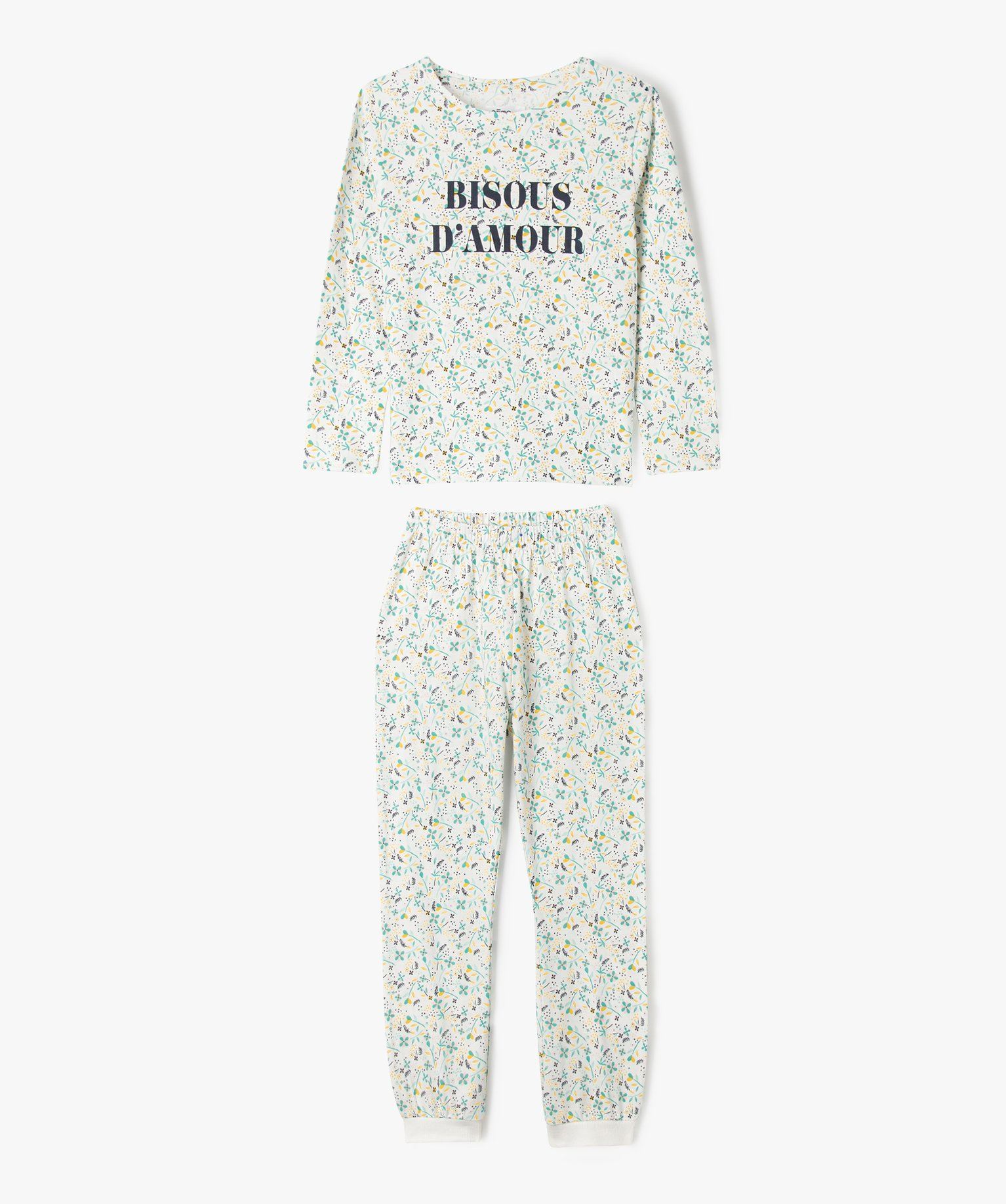 pyjama en coton pieces imprimees fille liberty fille GÉMO