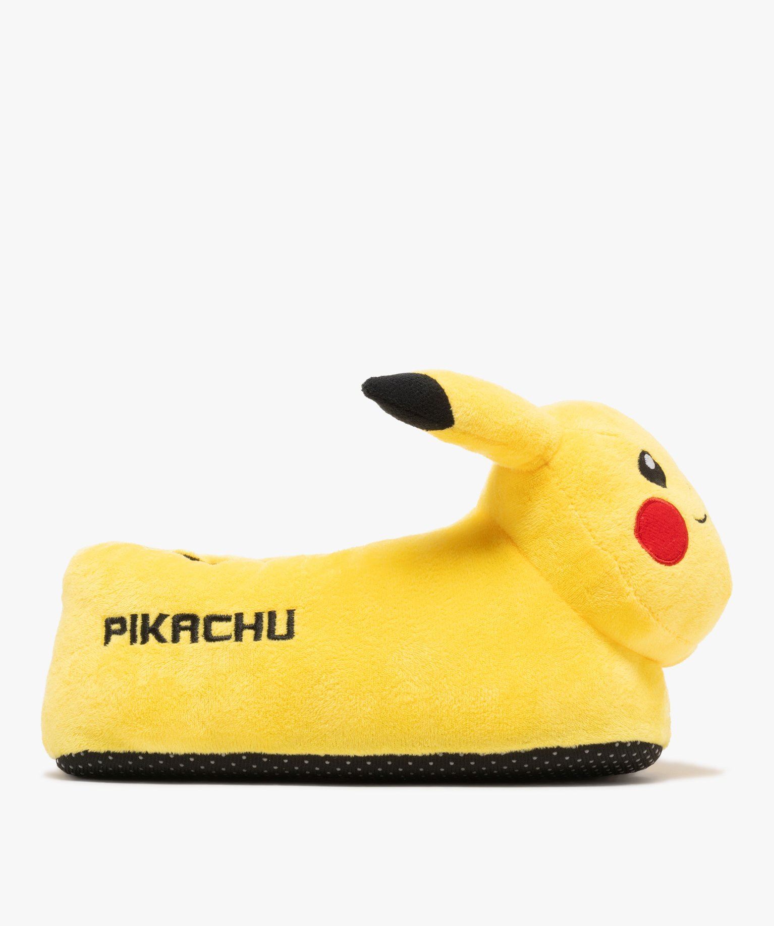chaussons 3d forme pikachu garcon - pokemon jaune standard