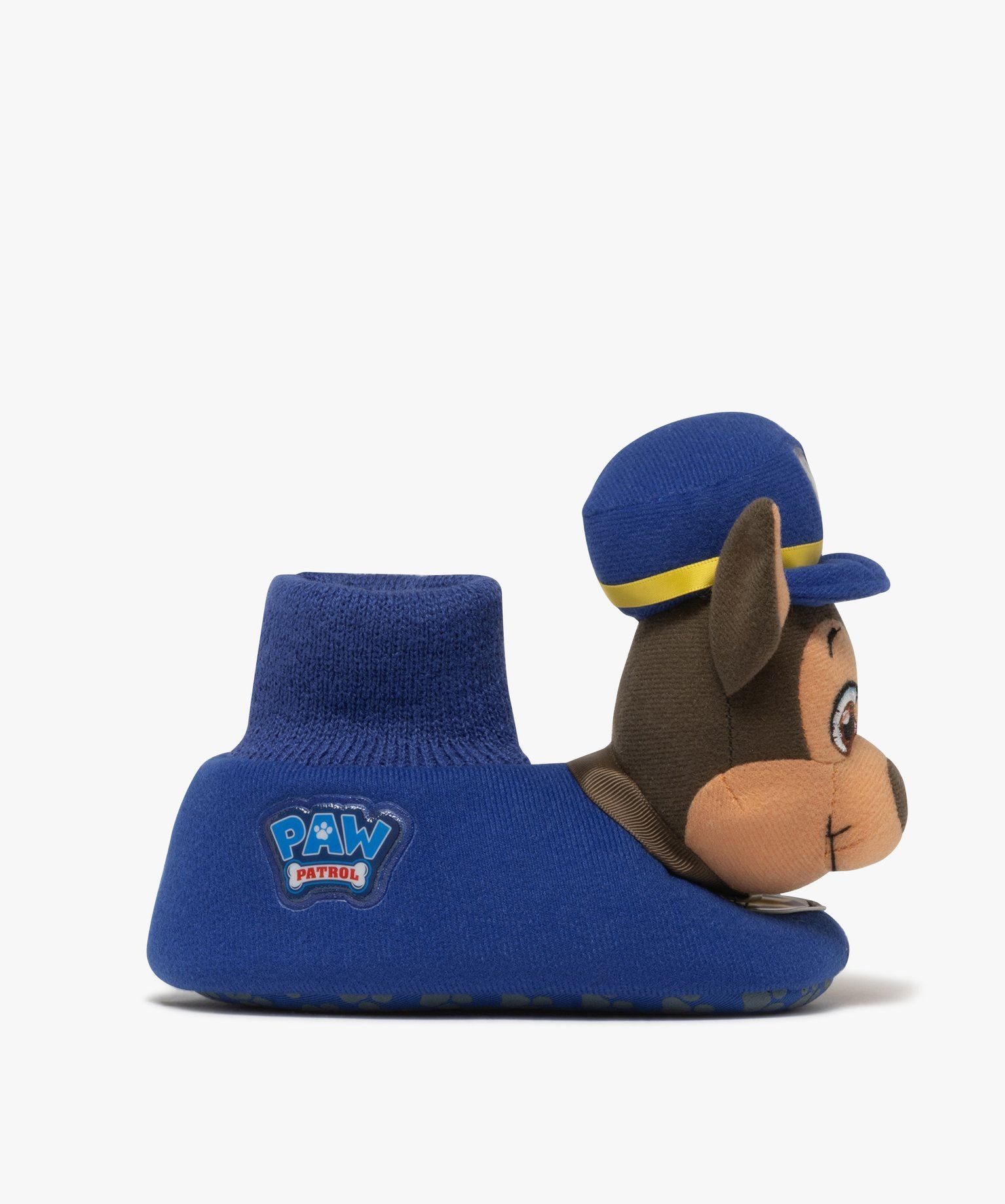 chaussons garcon en volume chase avec col chaussette - pat patrouille bleu standard