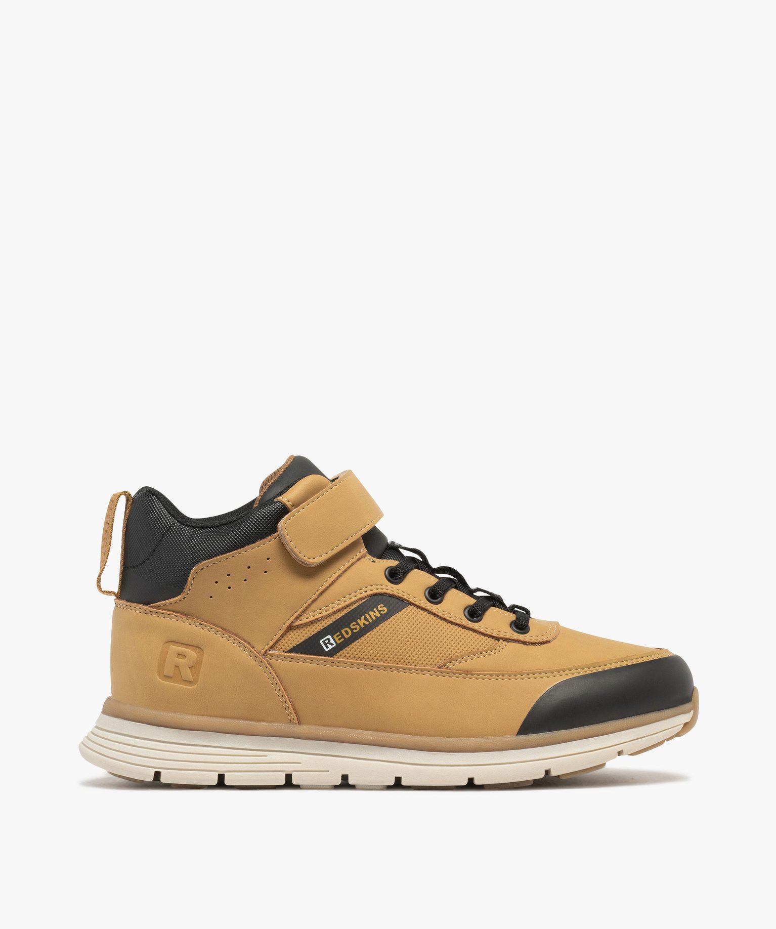 boots garcon montantes a scratch et a lacets elastiques style montagne - redskins marron standard