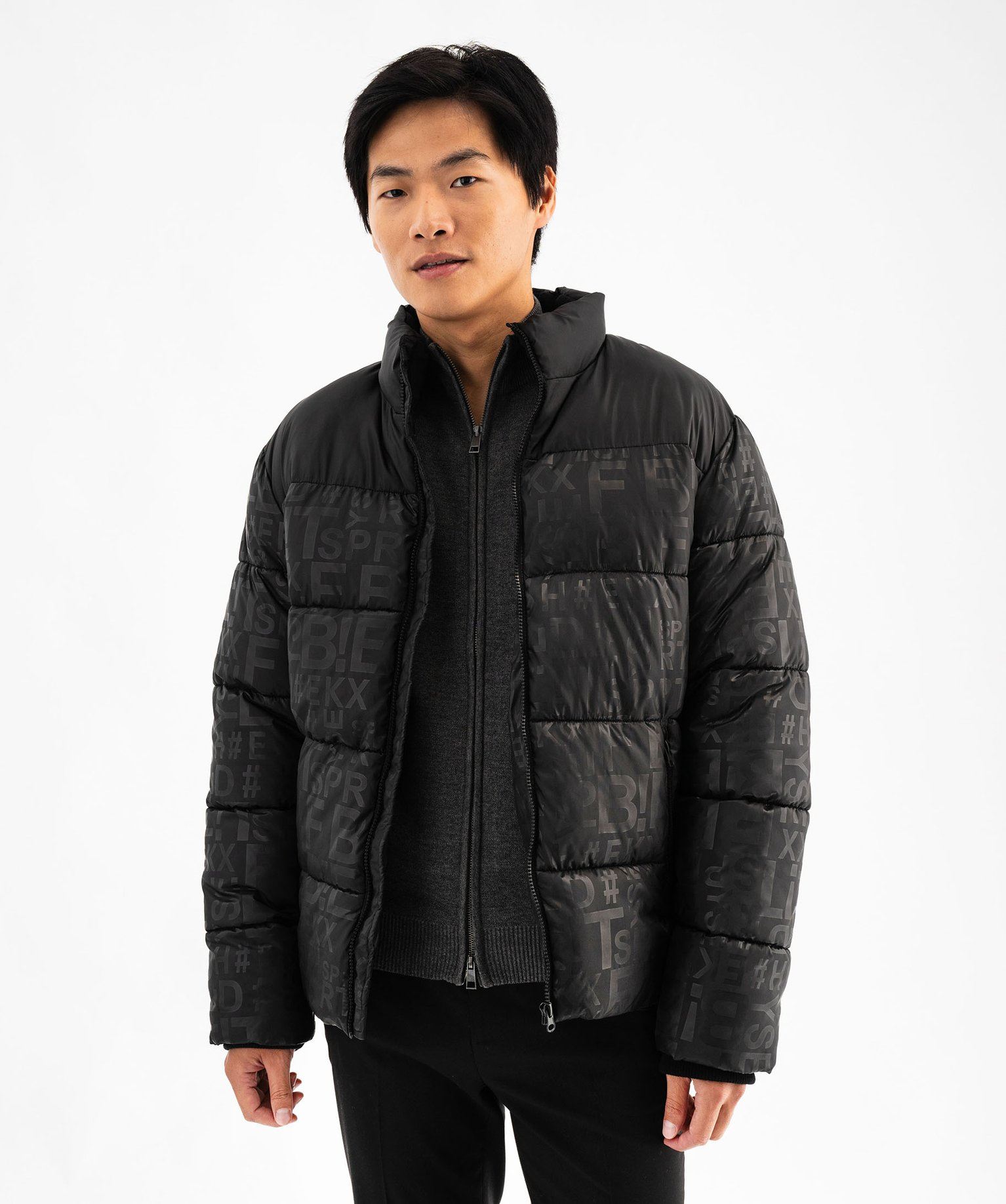 Doudoune Gemo Vetement Homme Grande Taille Doudoune A Col Montant