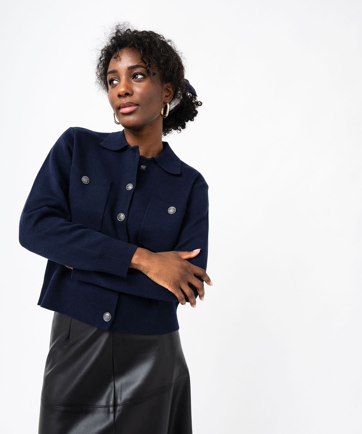 Gilet avec col femme deals