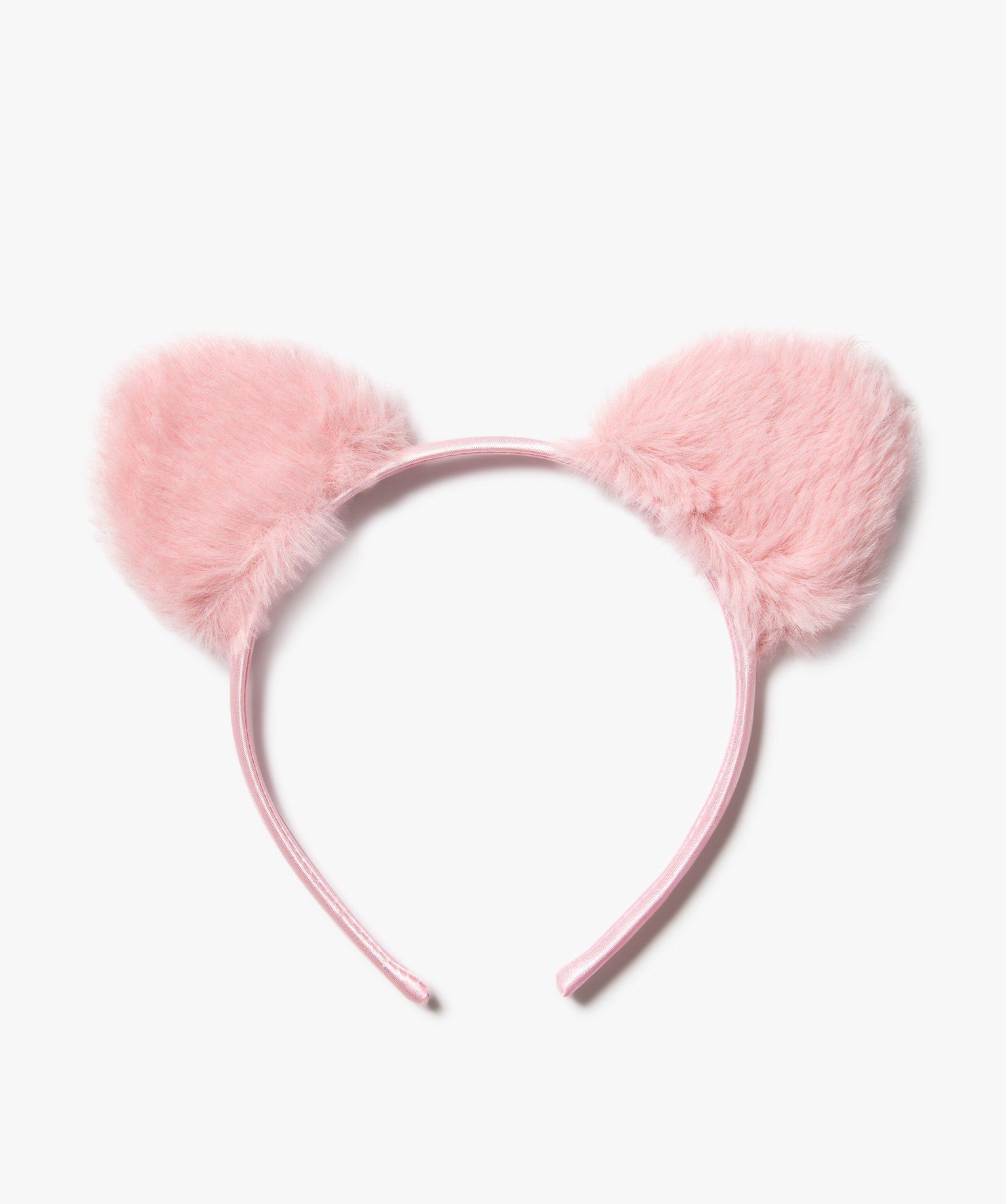 serre-tete en satin avec details en relief fille rose