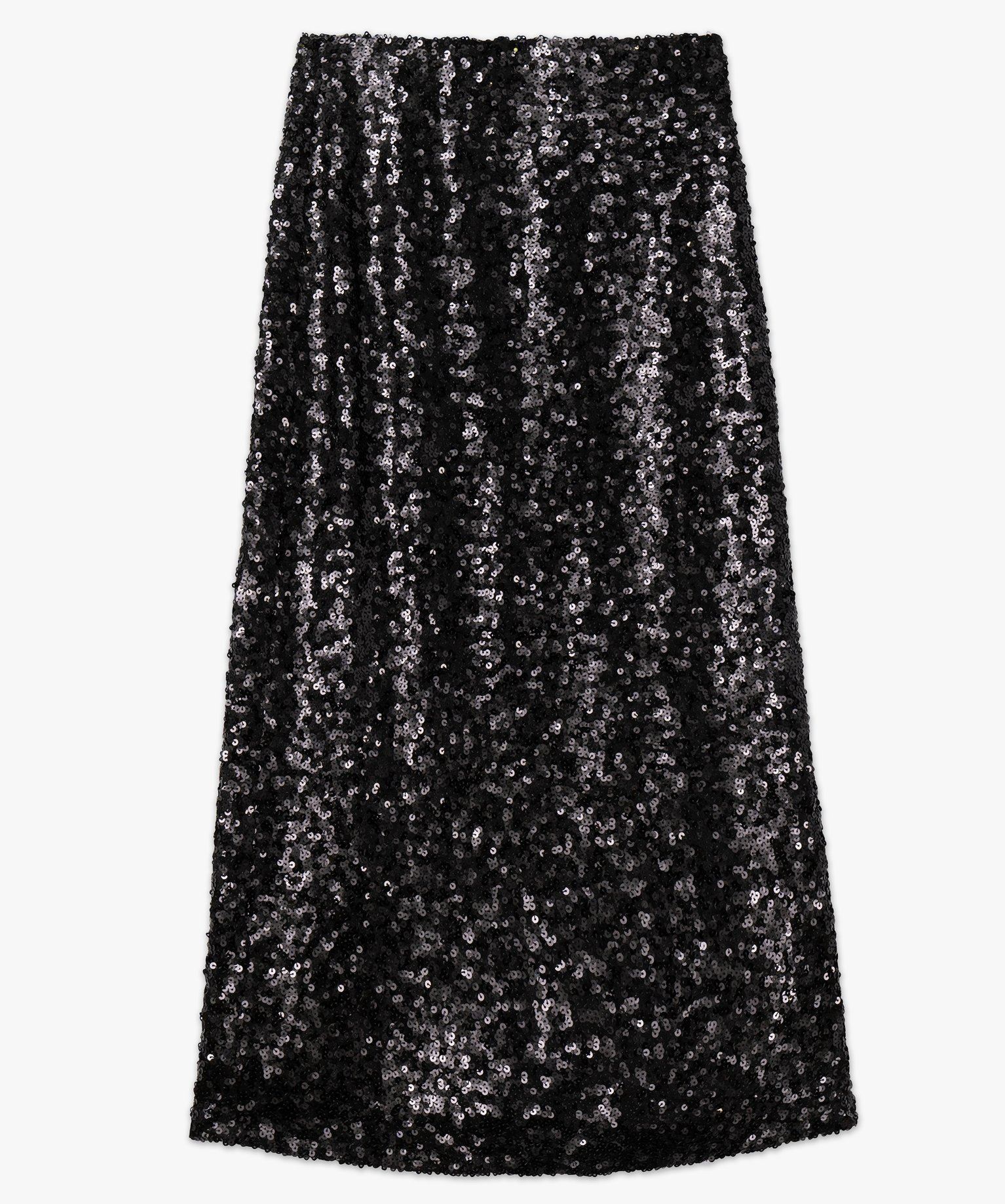 Sequin Noir Jupe A Sequins Femme Jupe Sequin Noir Jupe Droite
