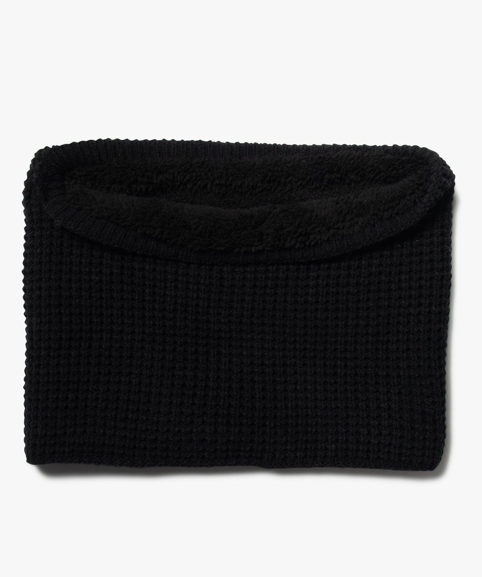 echarpe tour de cou avec doublure peluche homme noir standard foulard echarpes et gants