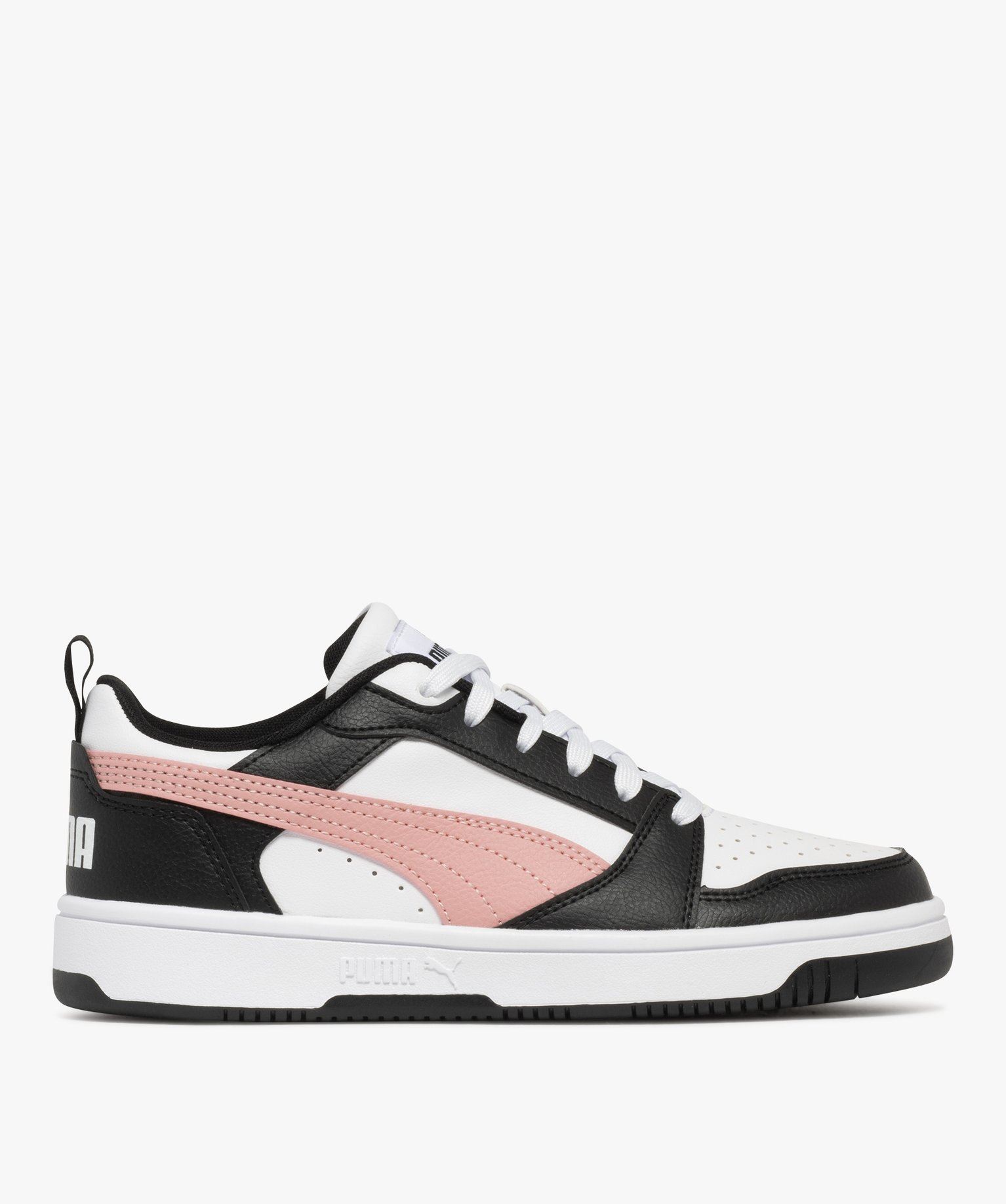 baskets tricolores a lacets rebound femme - puma blanc