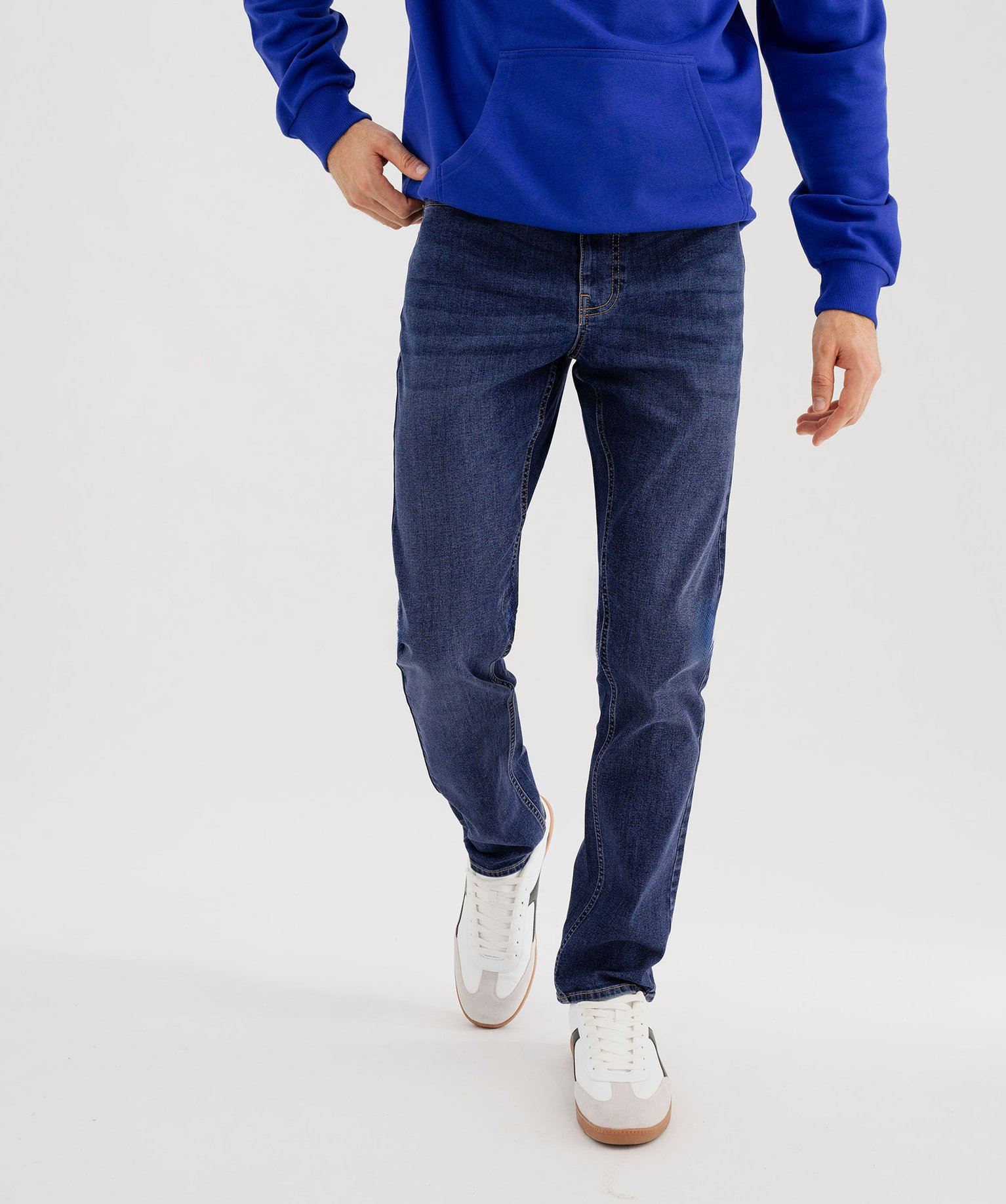 jean slim en denim de coton stretch homme bleu standard