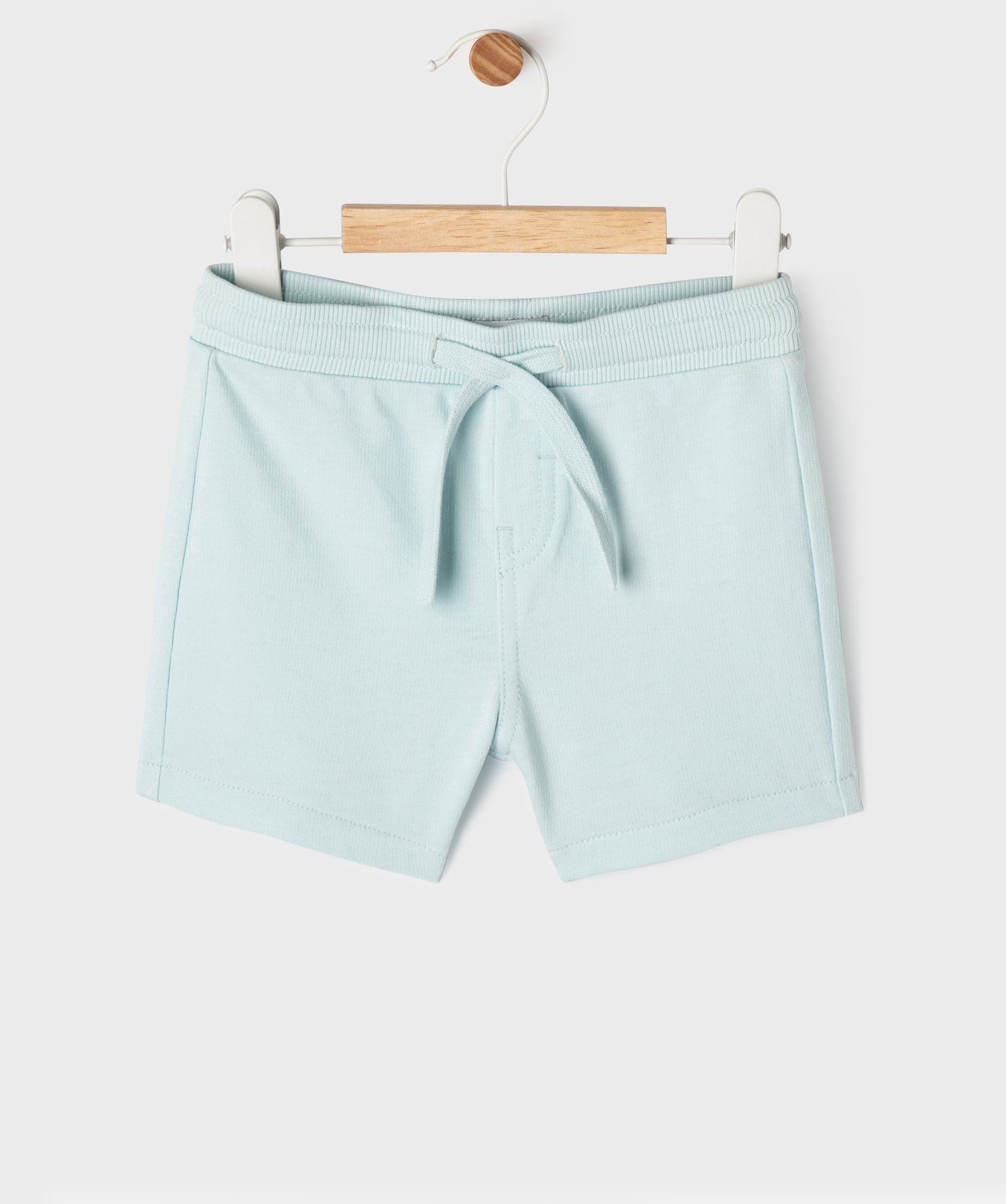 short en maille avec ceinture ajustable bebe garcon bleu