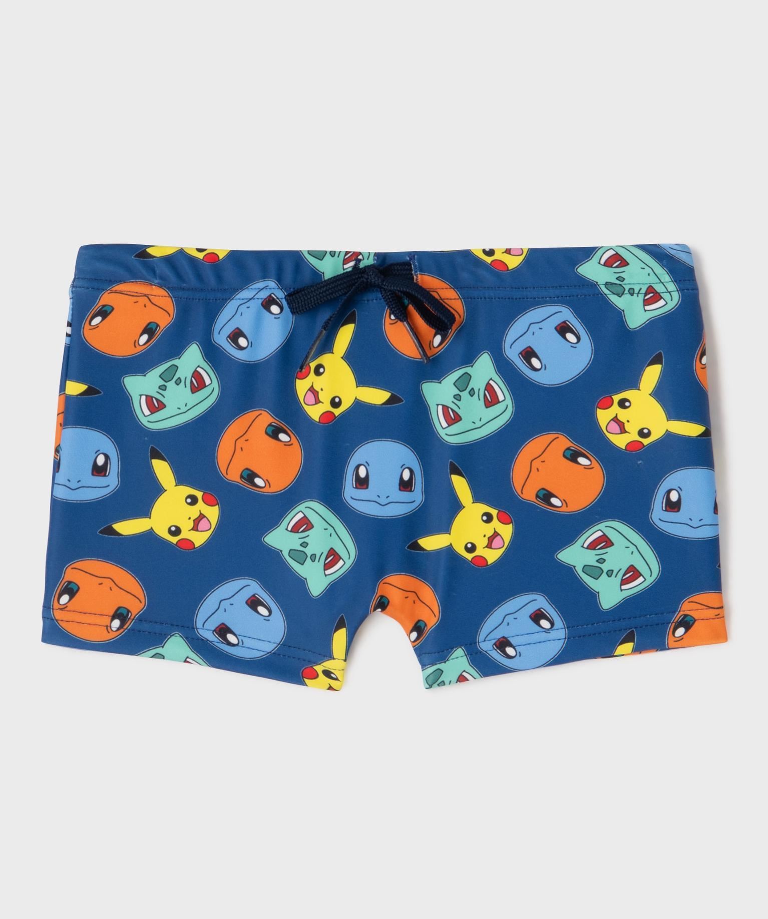 short de bain imprime garcon - pokemon imprime