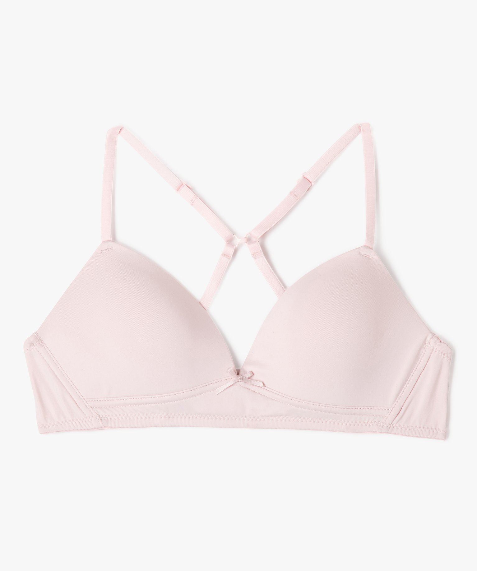 soutien-gorge avec bonnets paddes et bretelles multipositions fille rose