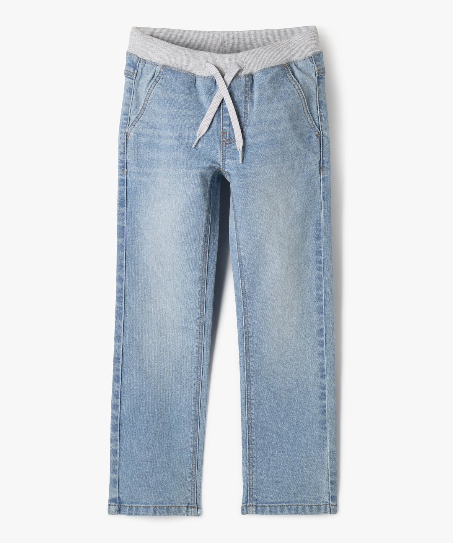jean regular avec taille ajustable en bord-cote garcon blanc chine jeans