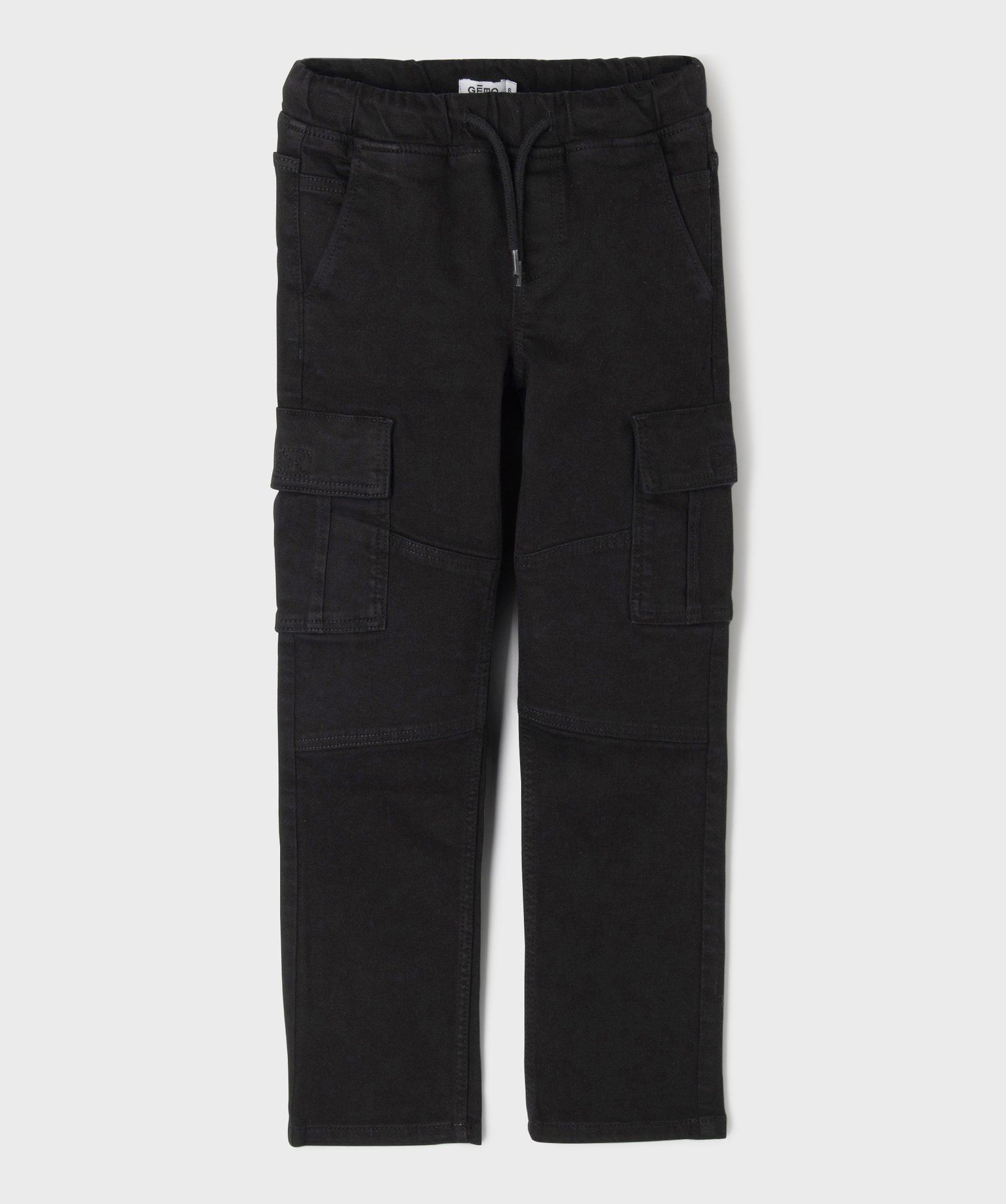 pantalon cargo 6 poches garcon noir standard pantalons