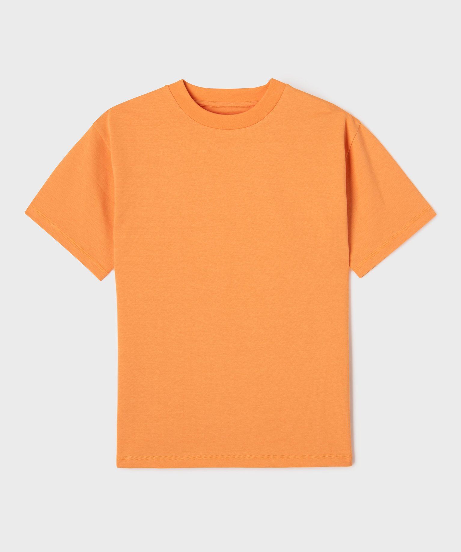 tee-shirt manches courtes et col rond garcon orange standard tee-shirts