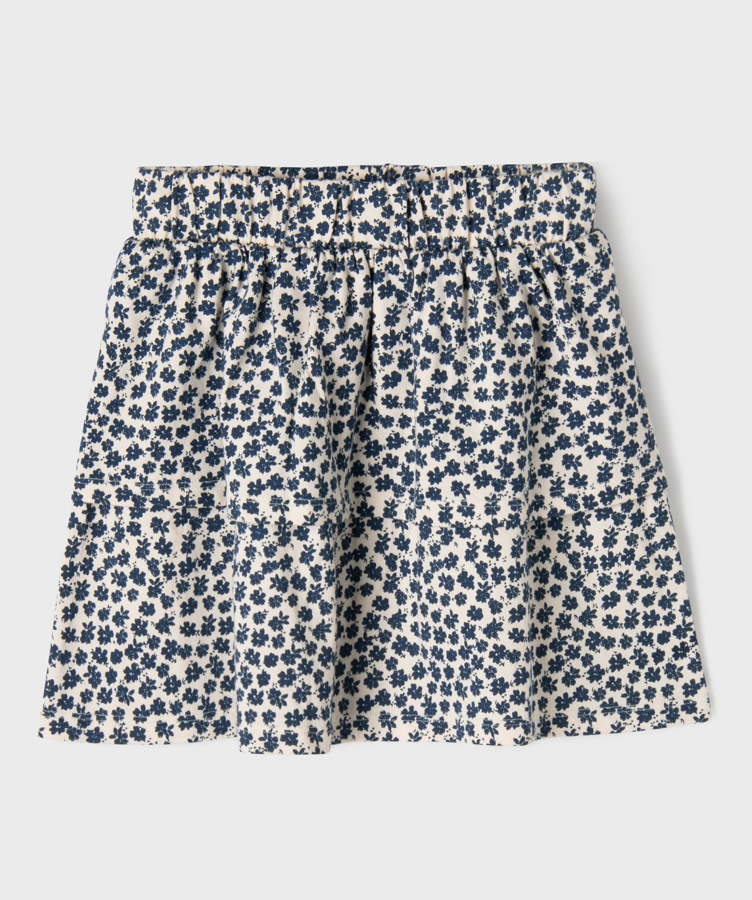 jupe en maille a volant et taille elastique fille blanc chine