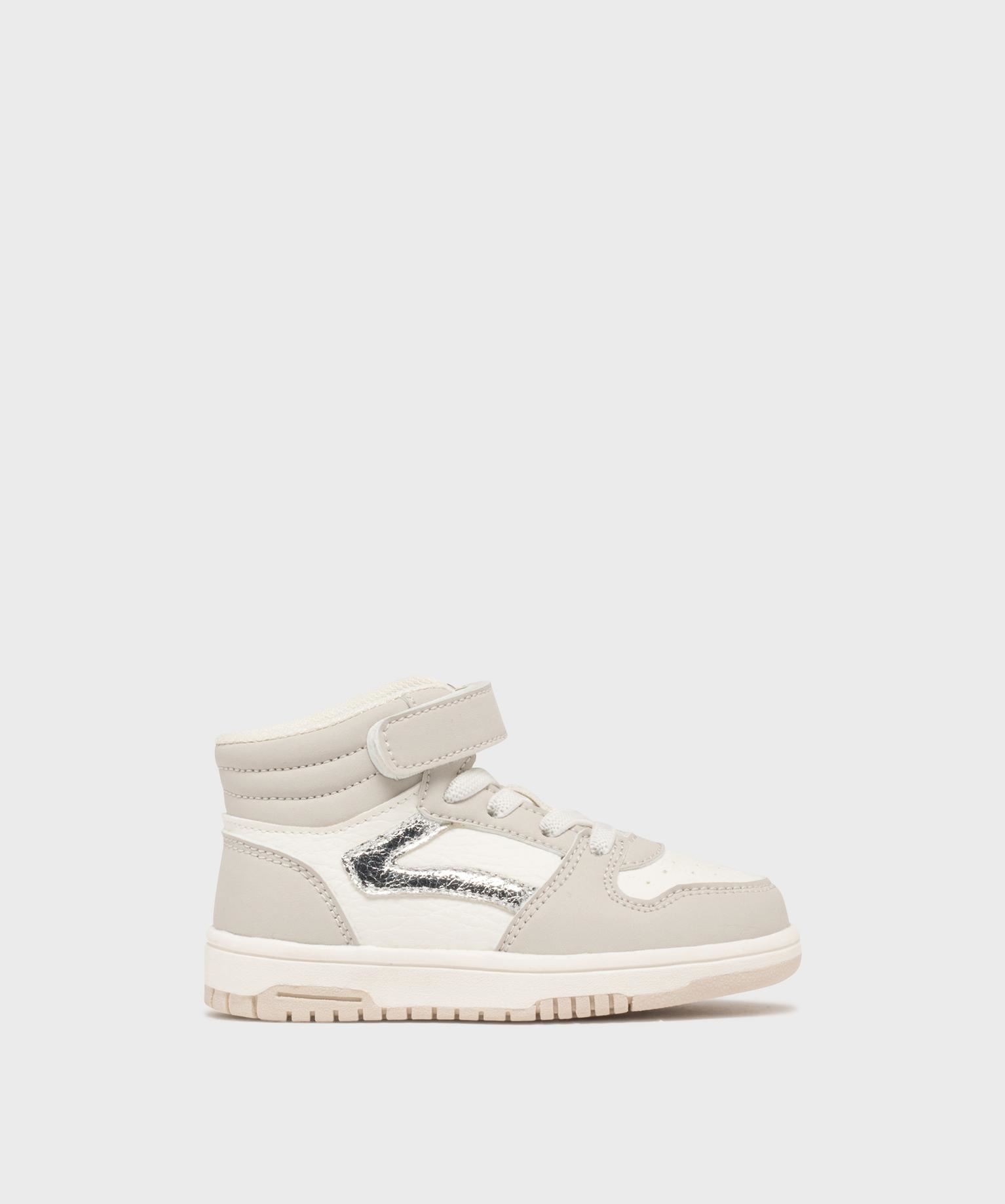 baskets montantes a scratch bebe fille - 5 miles blanc baskets et tennis